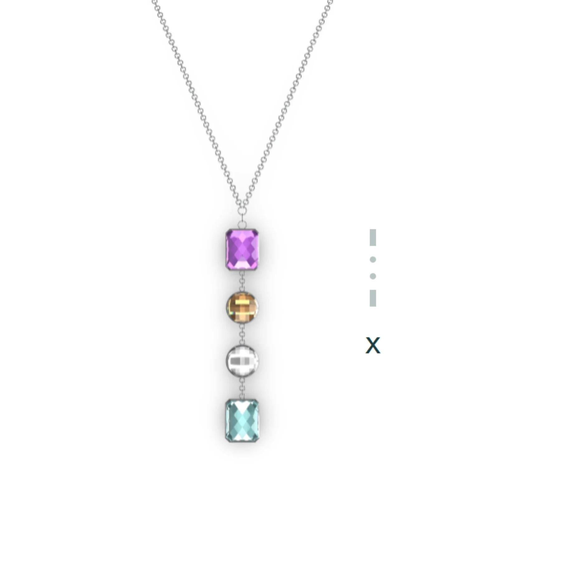 X is for XOXO… Encode the letters of your name, your children's initials, your lucky numbers, or a secret message of inspiration.

Details of this piece:
Handcrafted
Recycled 925 sterling silver

About Us
In the intricate dance of human connections,