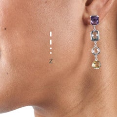 codebyEdge Morse Boucles d'oreilles lettre Z en argent 925