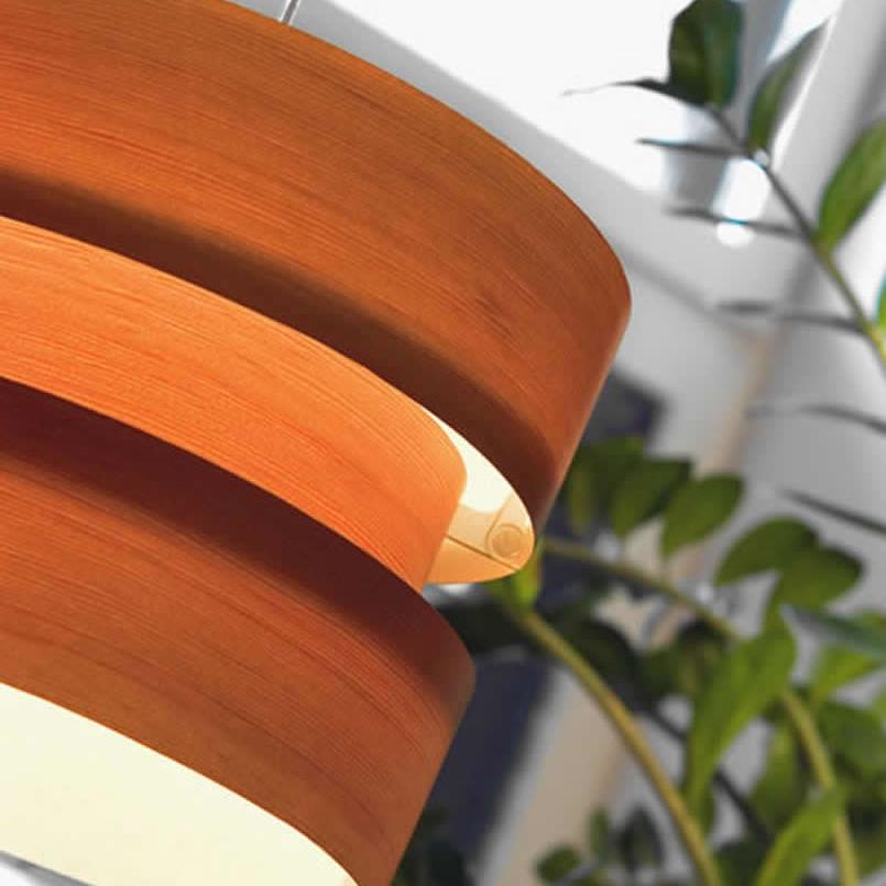 Coderch Large Cister Wood Hanging Lamp by Tunds In New Condition For Sale In Barcelona, Barcelona