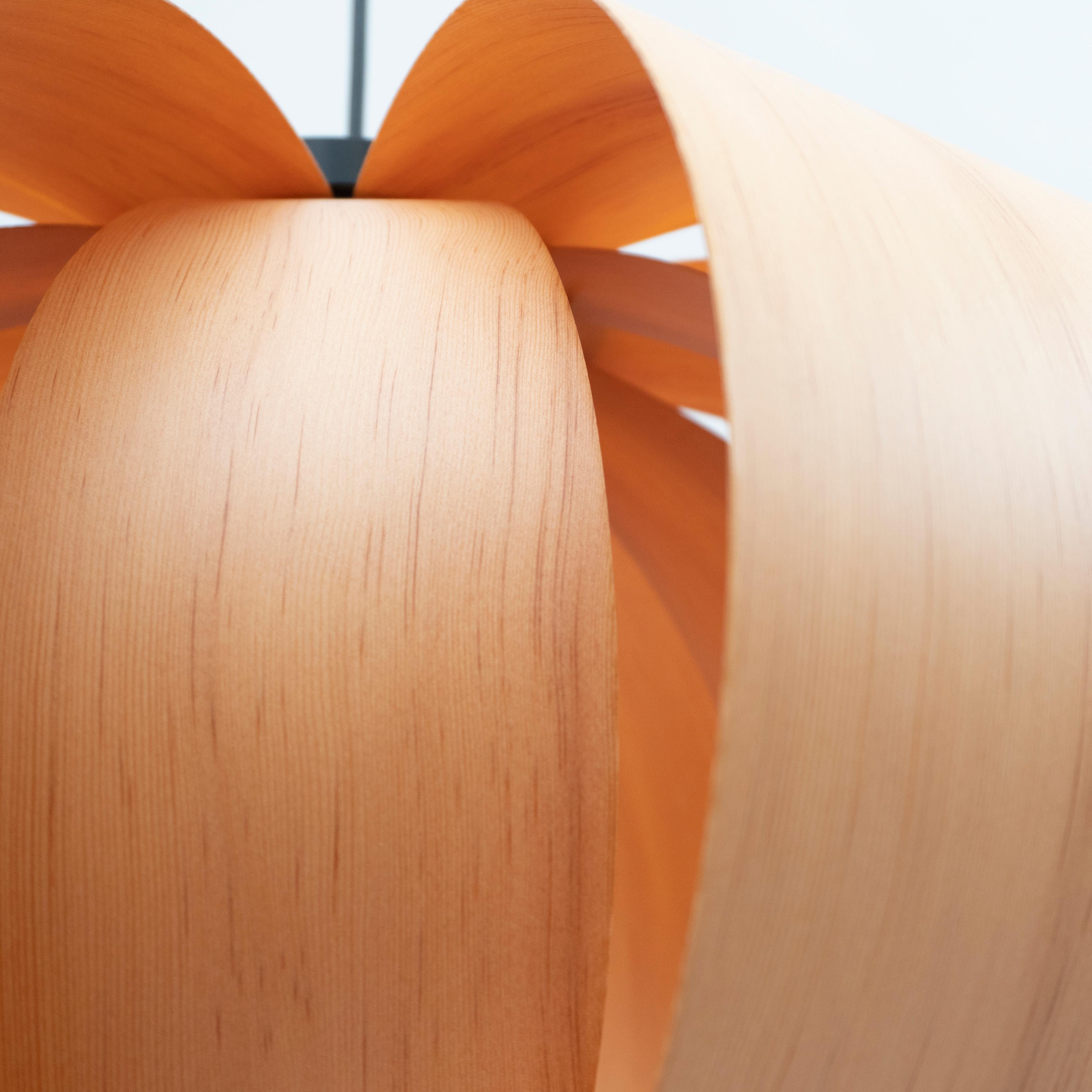 Coderch Large Disa Wood Hanging Lamp by Tunds For Sale 5