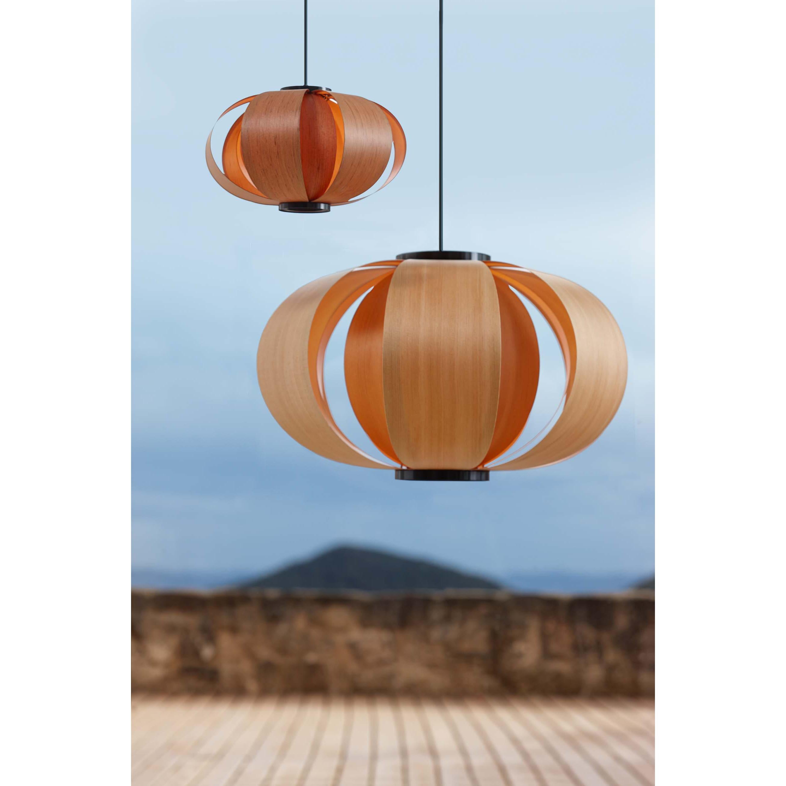 Coderch Large Disa Wood Hanging Lamp by Tunds For Sale 11