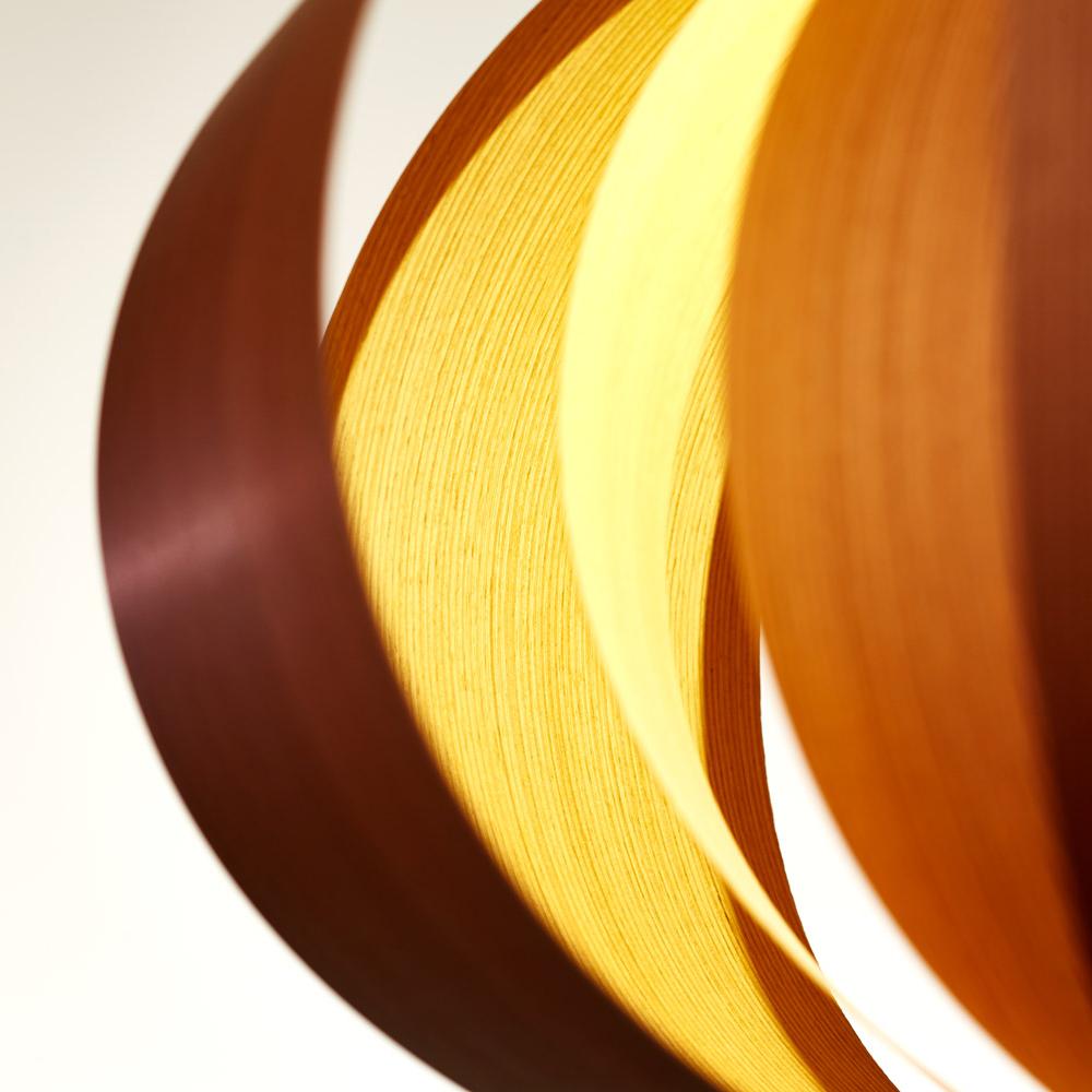 Mid-Century Modern Coderch Large Disa Wood Hanging Lamp by Tunds For Sale