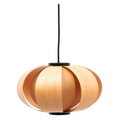 Coderch Large Disa Wood Hanging Lamp by Tunds