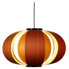 Coderch Large Disa Wood Hanging Lamp by Tunds