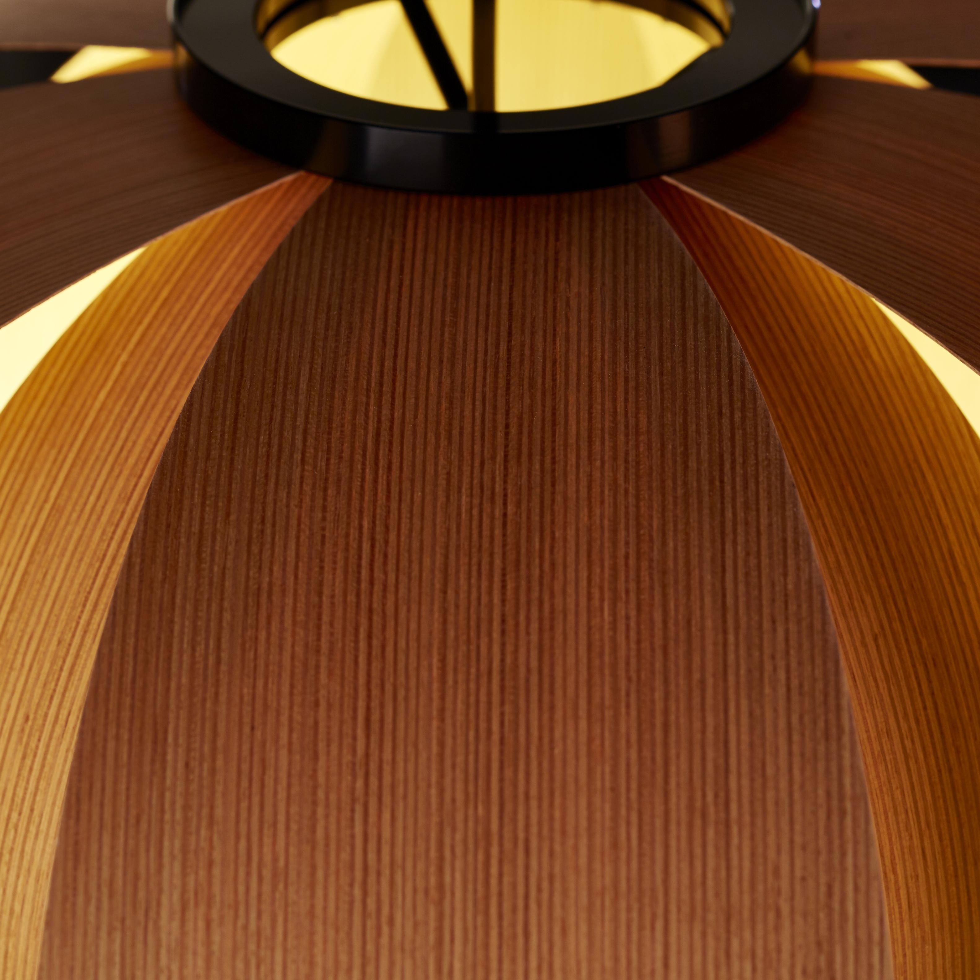 Mid-Century moderno Lampada a sospensione Coderch Mini Disa Wood di Tunds in vendita