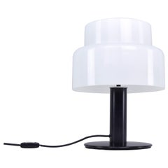 Codialpo Lampe de table Seta en lucite noire et blanche:: Espagne:: 1970