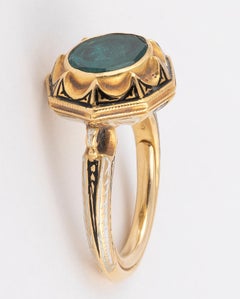 Codognato Emerald with Secret Skull Ring