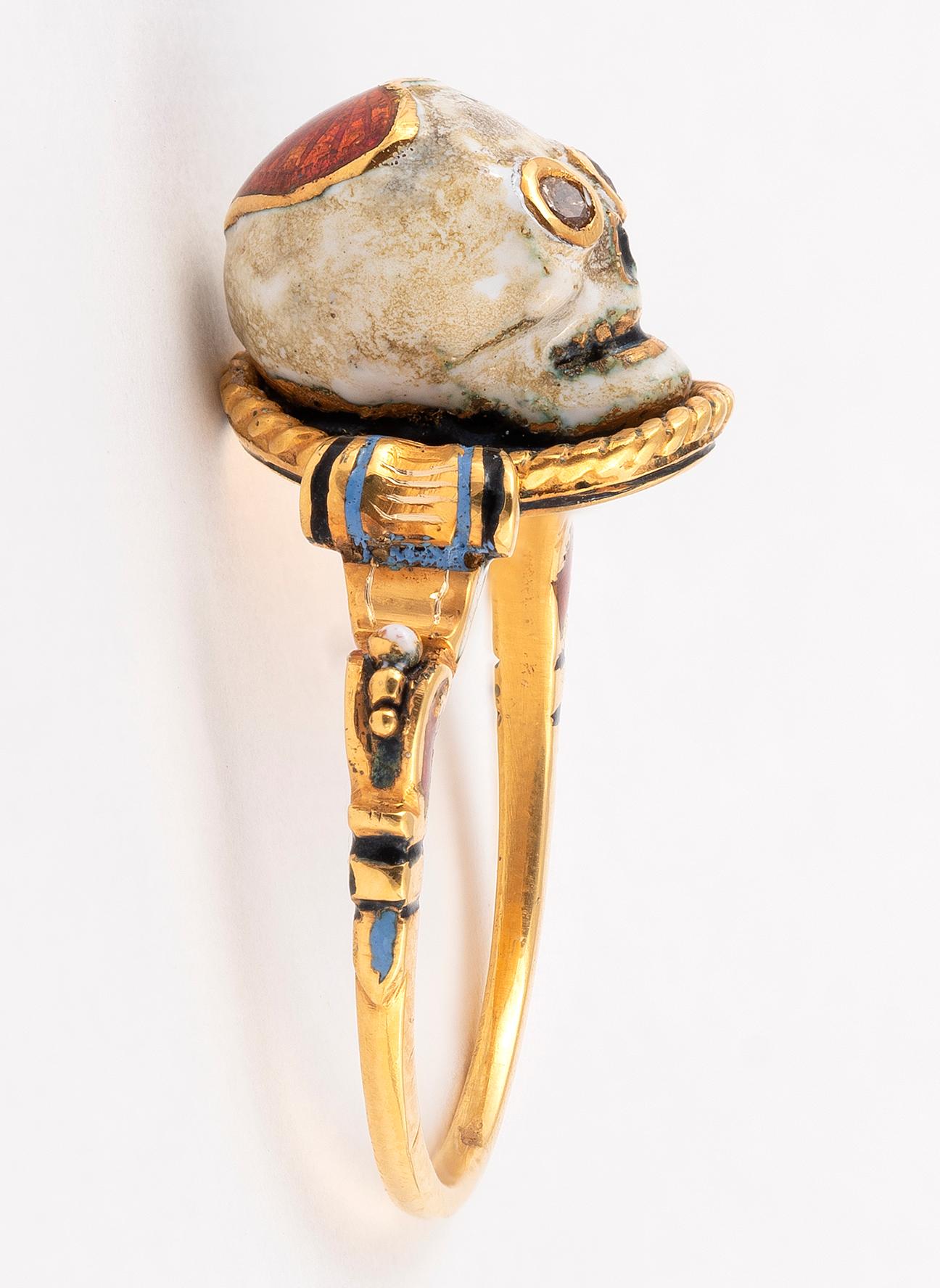 memento mori ring antique