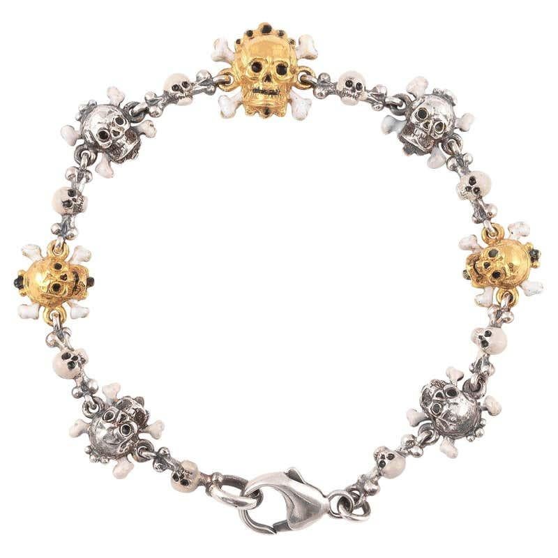 diamond skull bracelet