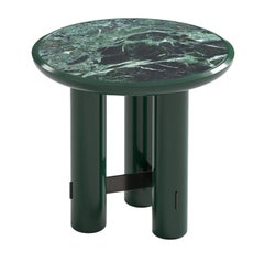 Cody 45 Round Green Marble Top Side Table