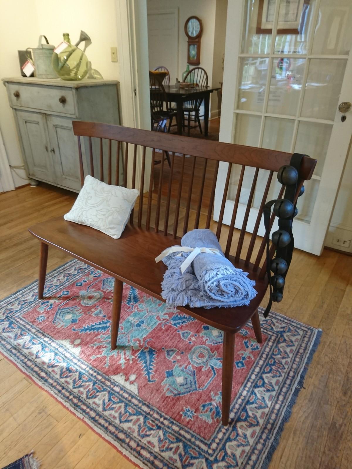 Cody Cherry Bench In Good Condition In Sheffield, MA