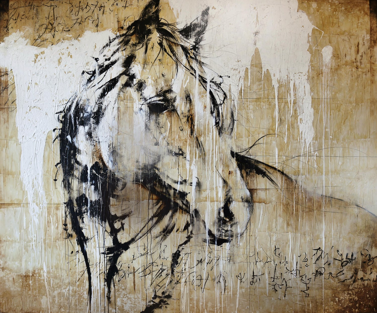 Cody Hooper Rustic Horse Oversized Contemporary Original