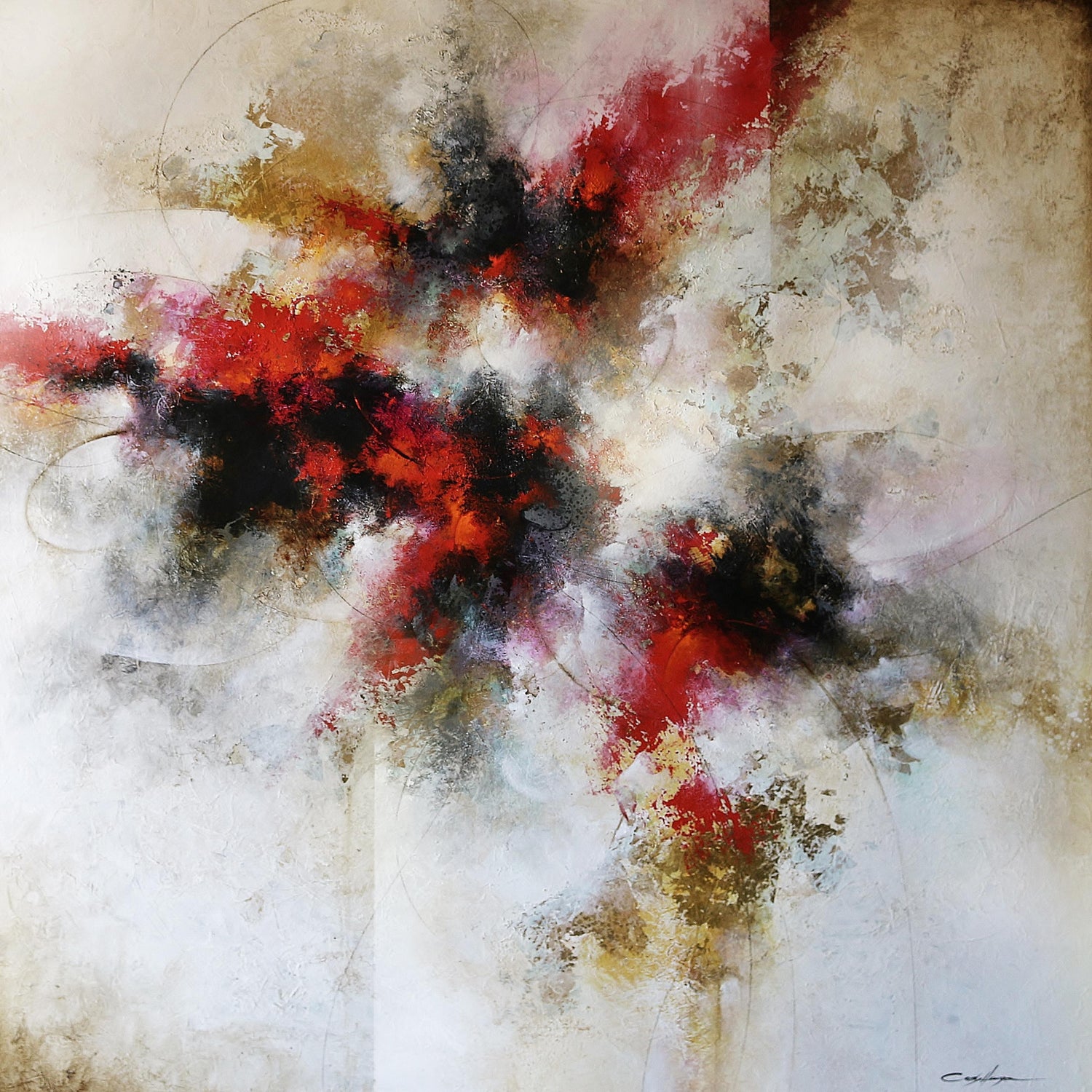 Cody Hooper Original Contemporary Abstract Painting On Wood