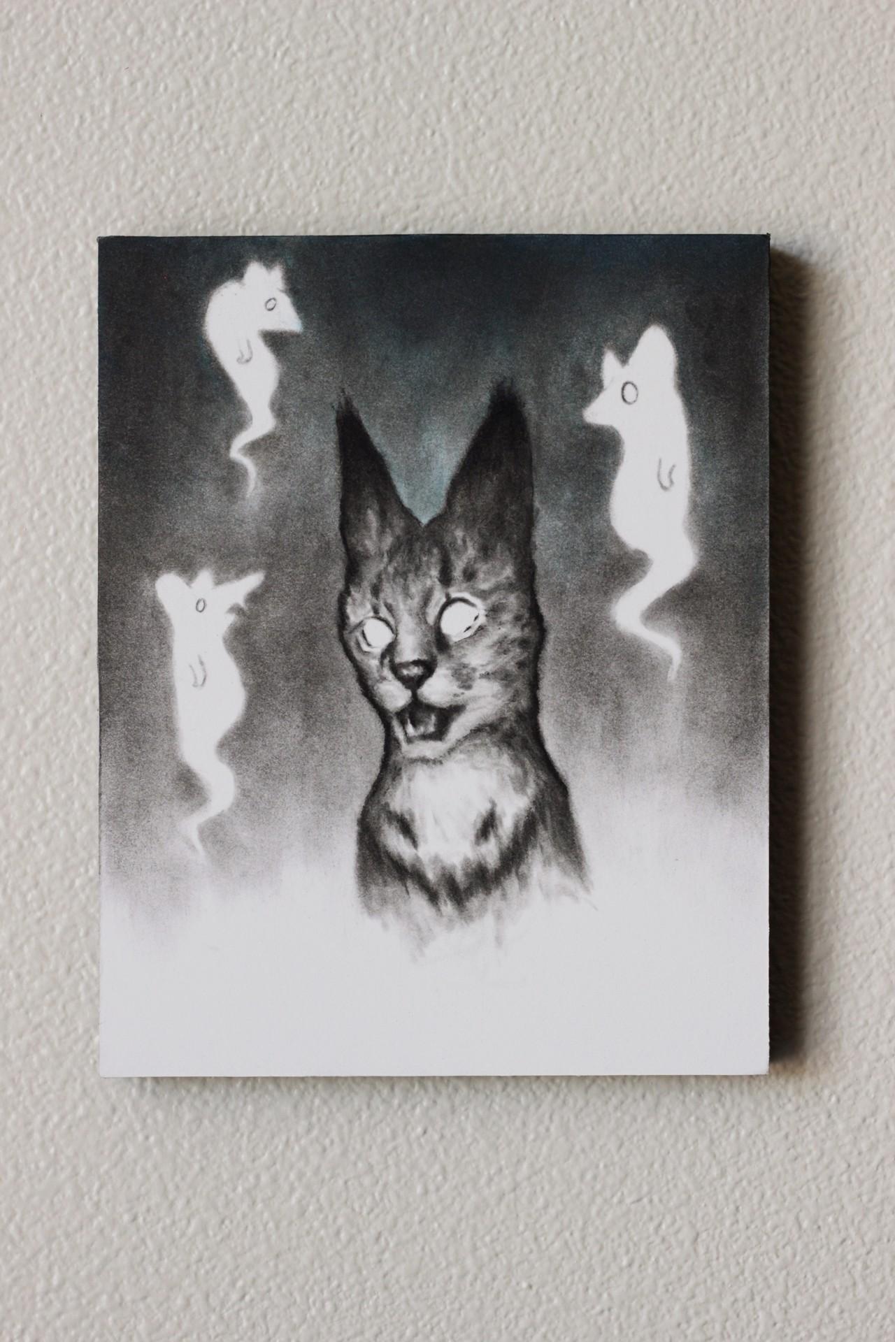 Sicuramente non morirai - Animal Painting Grigio di Cody Jimenez