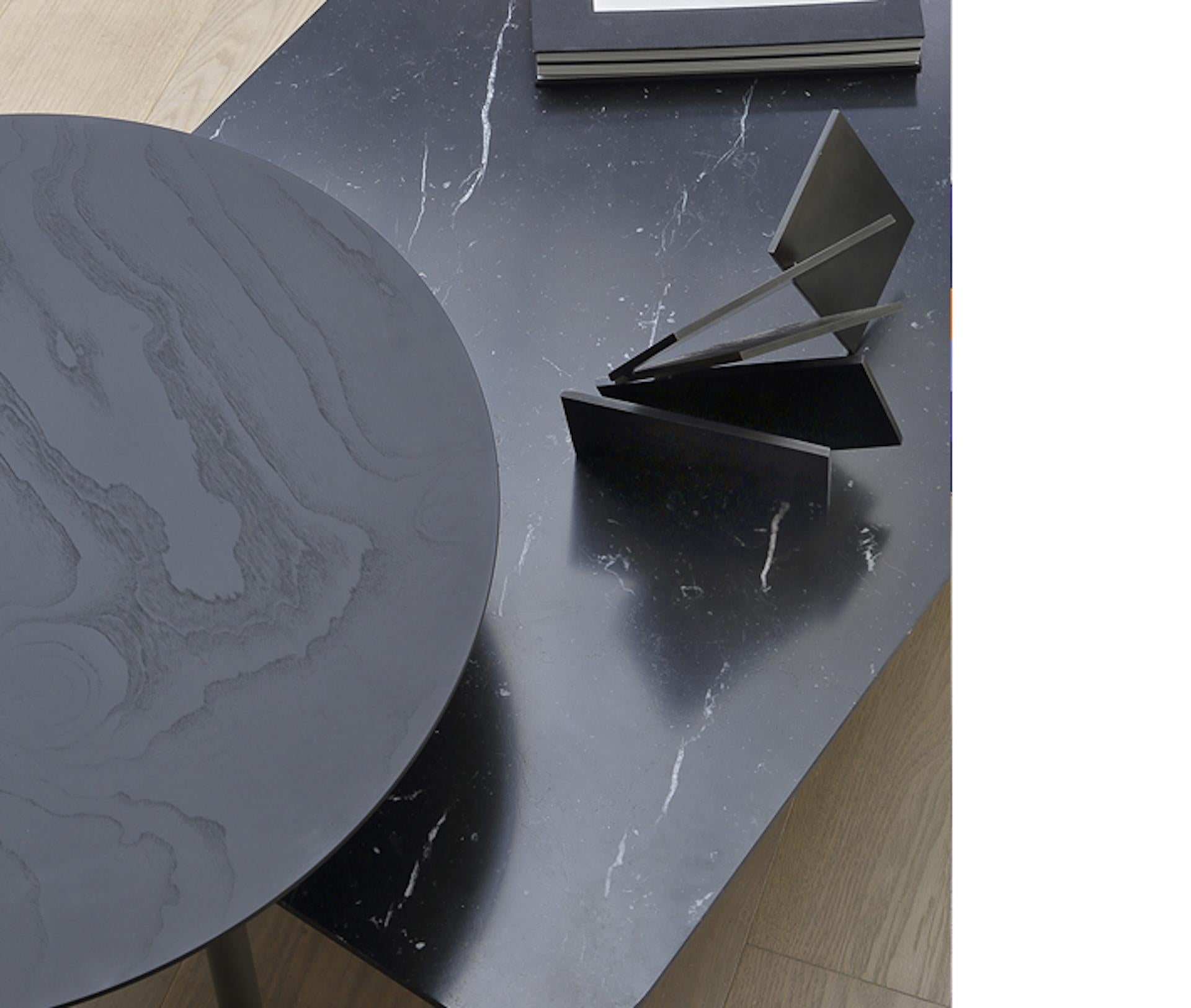 Contemporary CoEdition Bitop Coffee Table with Glass and Ash top by Rodolfo Dordoni For Sale