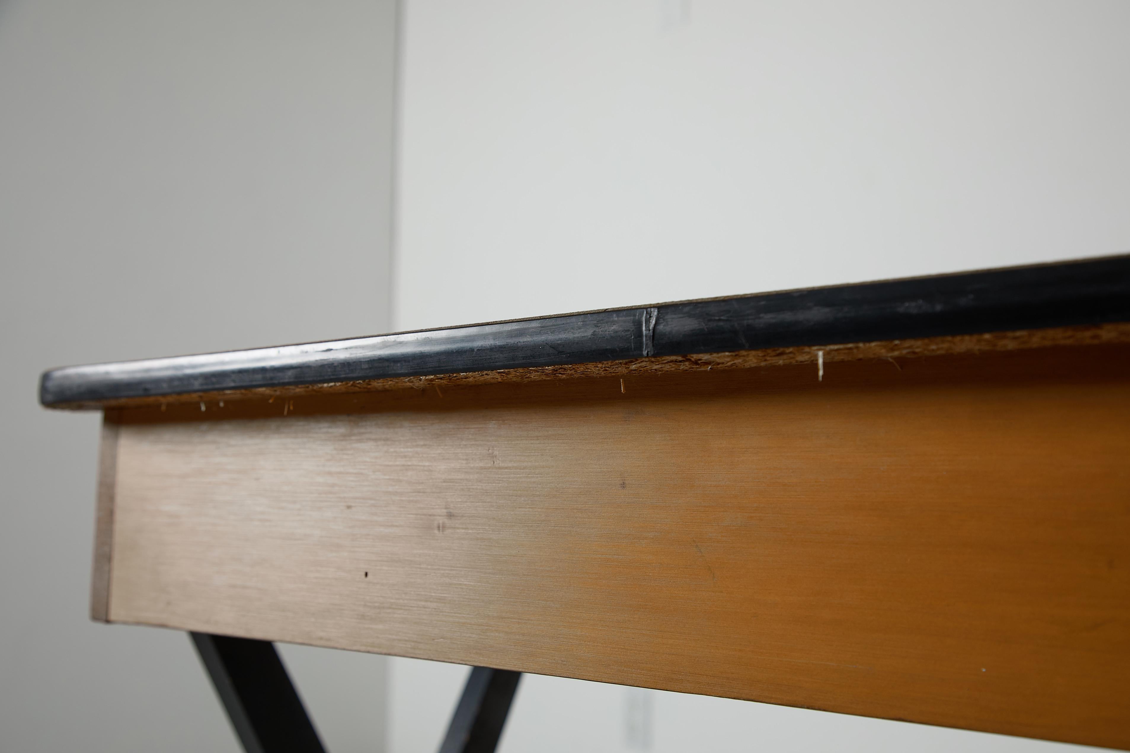 Coen de Vries 1957 Desk for Devo w/ Yellow Drawer, Dutch Mid-Century Modern For Sale 12