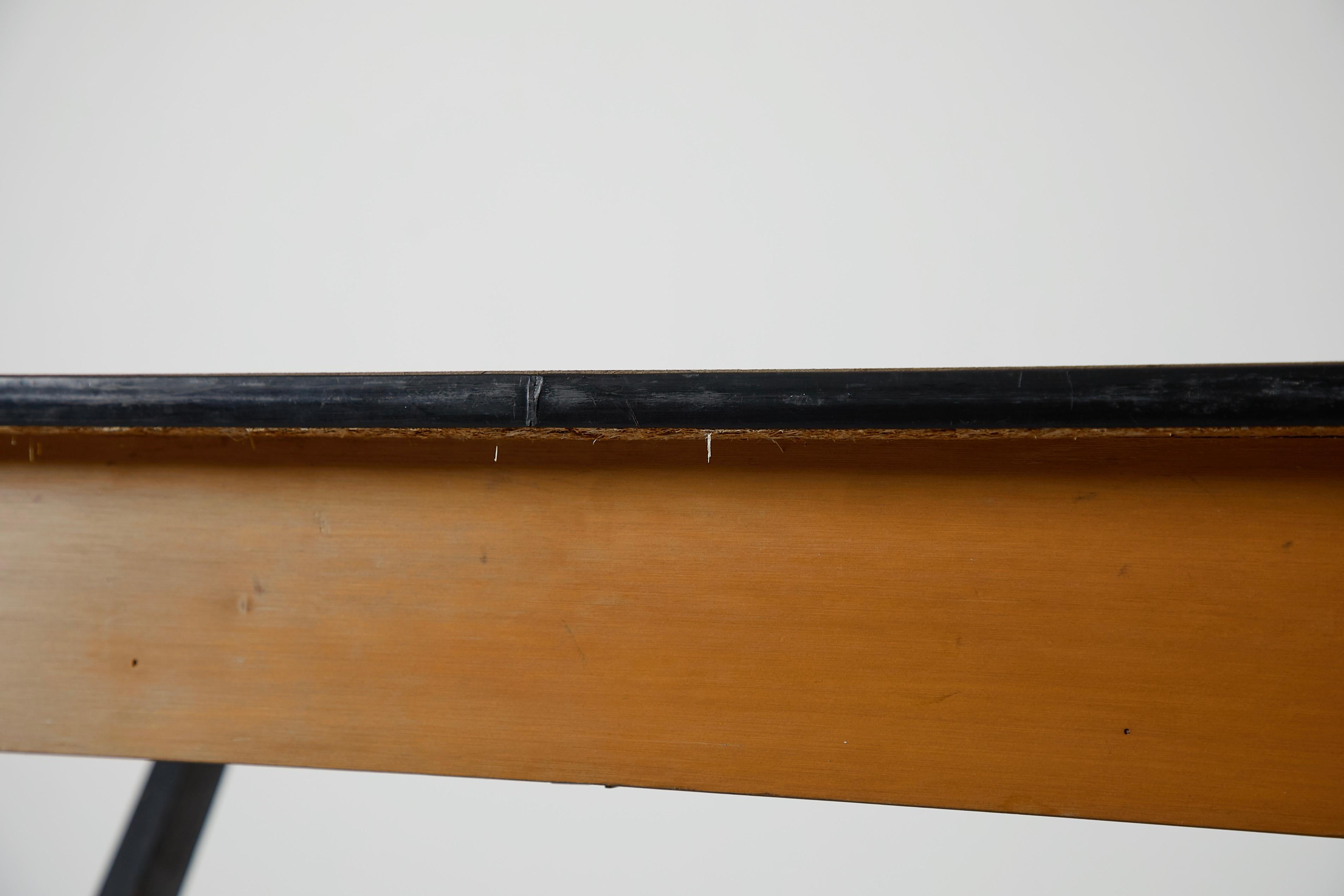 Coen de Vries 1957 Desk for Devo w/ Yellow Drawer, Dutch Mid-Century Modern For Sale 13