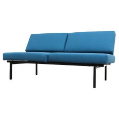 Retro Coen de Vries for Pilastro Convertible Loveseat with Blue Cushions