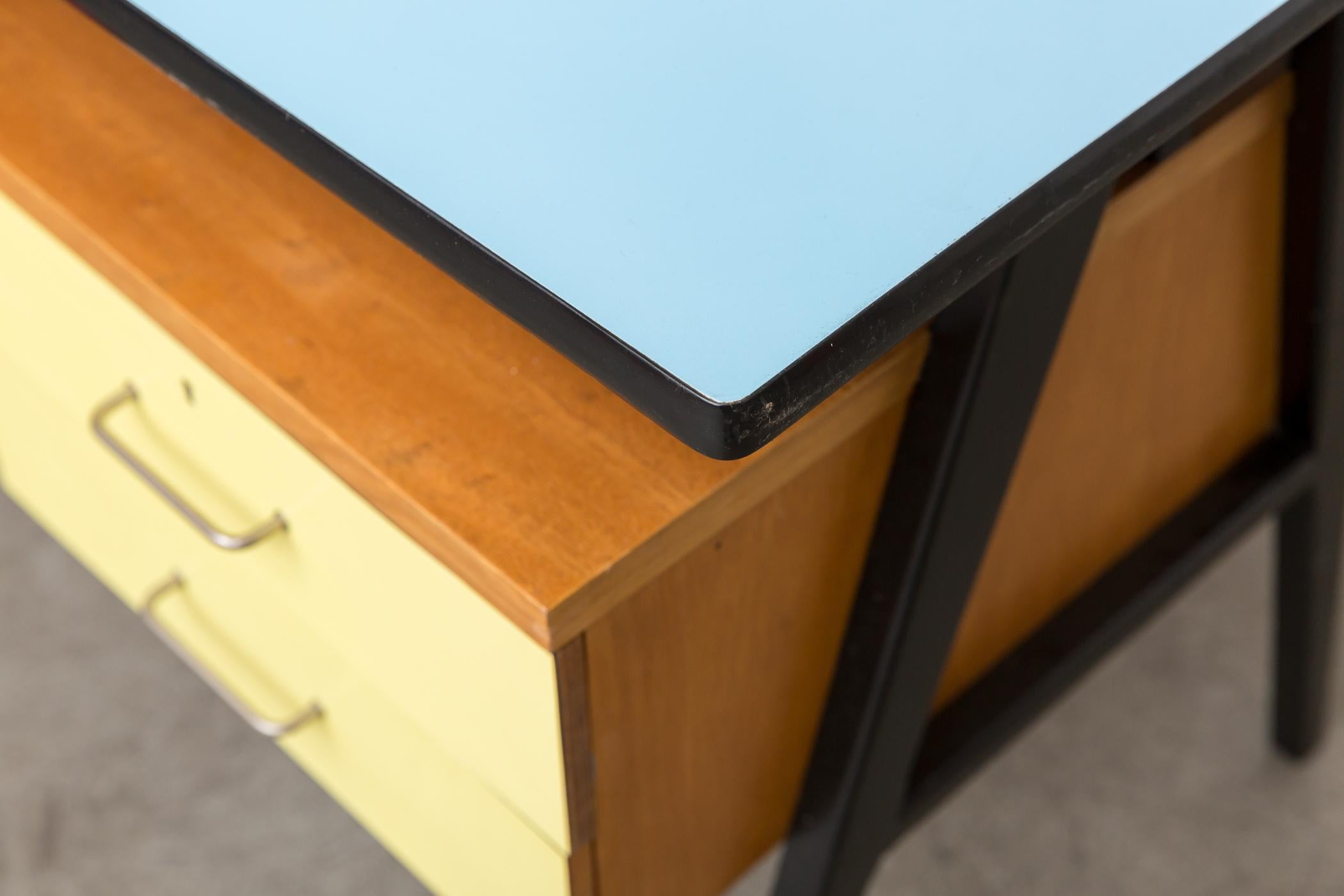 Coen de Vries Style Multicolored Writing Desk 2
