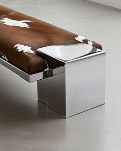 Coexist - Contemporary Stainless Steel Bench, Sculptural Modern Seating