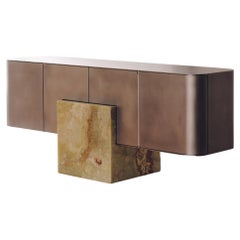 Credenza Coexist Creación Escultórica Contemporánea en Aluminio y Ónice