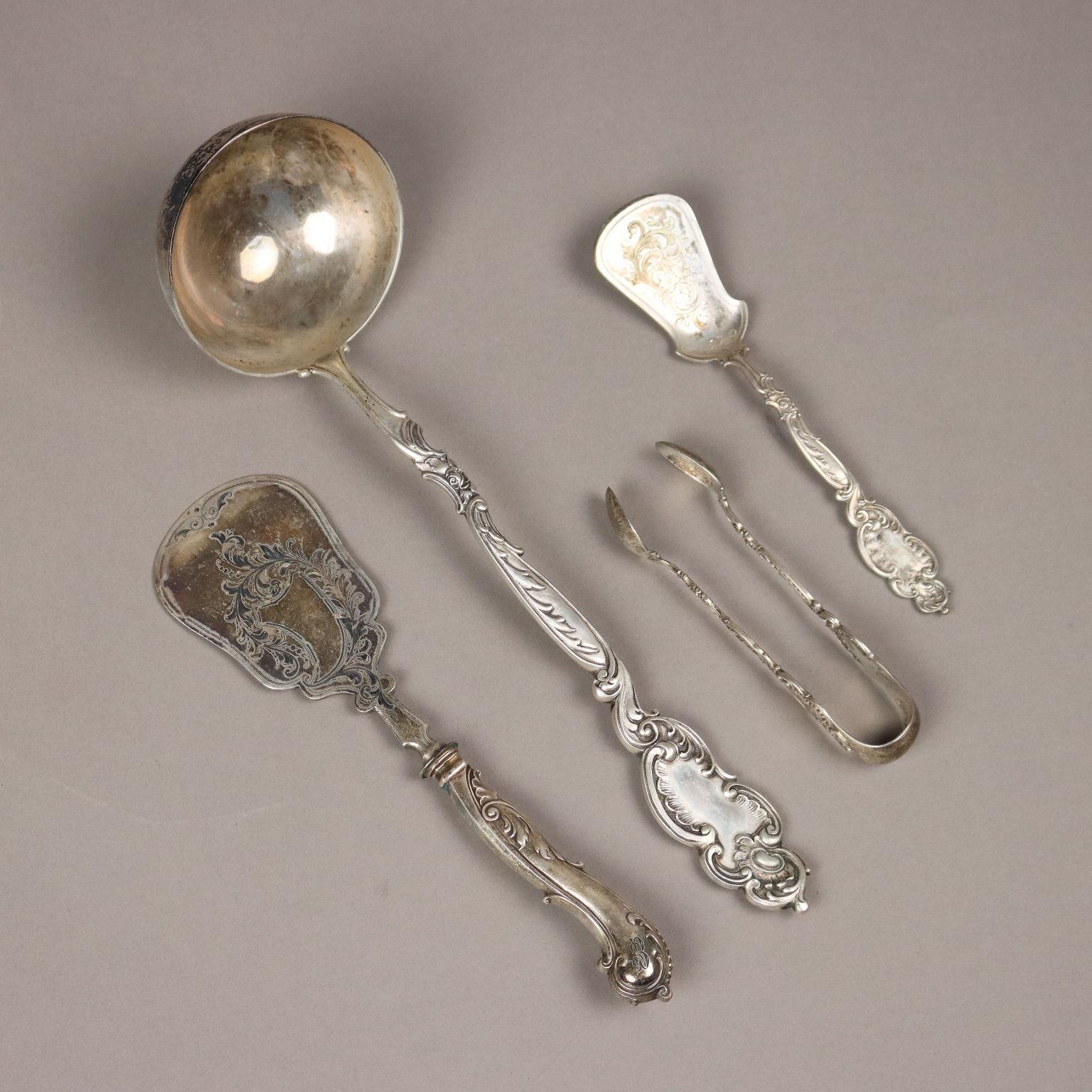 Cofanetto con Servizio di Posate in Argento Germania Primi '900 in vendita 6