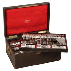 Casket with Silver Cutlery Service Germany Early 1900s