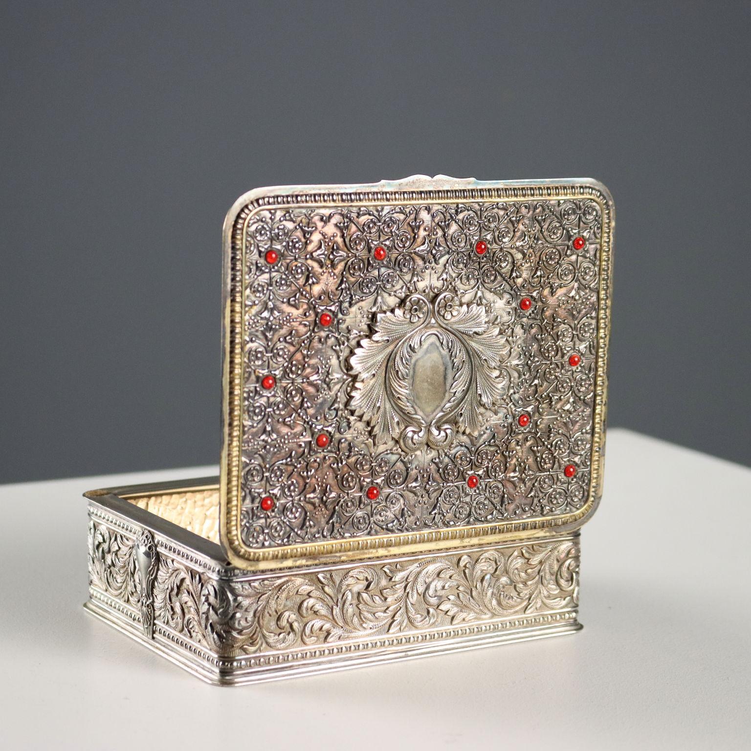 Cofanetto in Argento Alessandro Stefani fu Enea Bologna Italia Ultimo Quarto XX 4