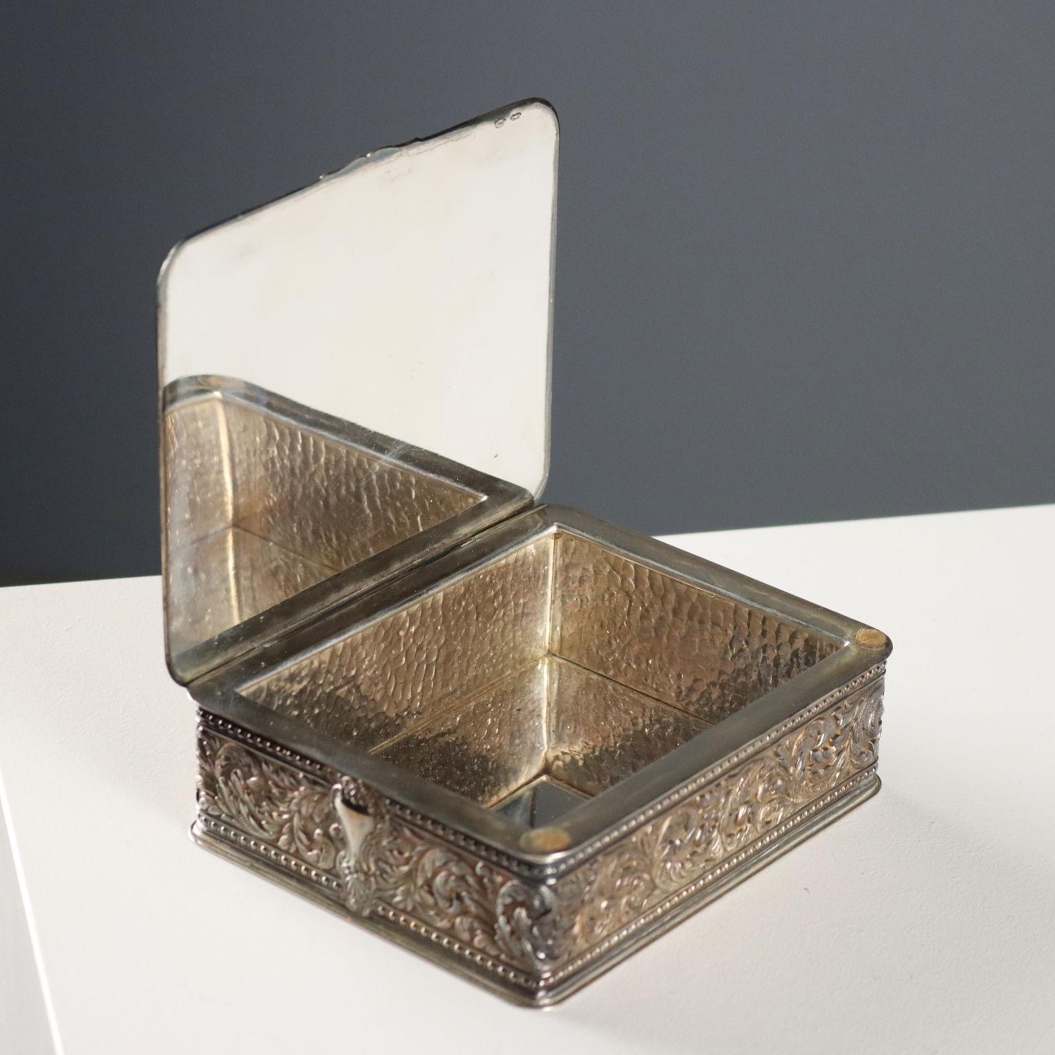 Cofanetto in Argento Alessandro Stefani fu Enea Bologna Italia Ultimo Quarto XX 5