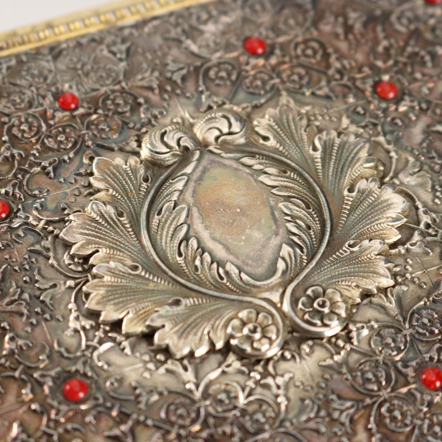 Italiano Cofanetto in Argento Alessandro Stefani fu Enea Bologna Italia Ultimo Quarto XX