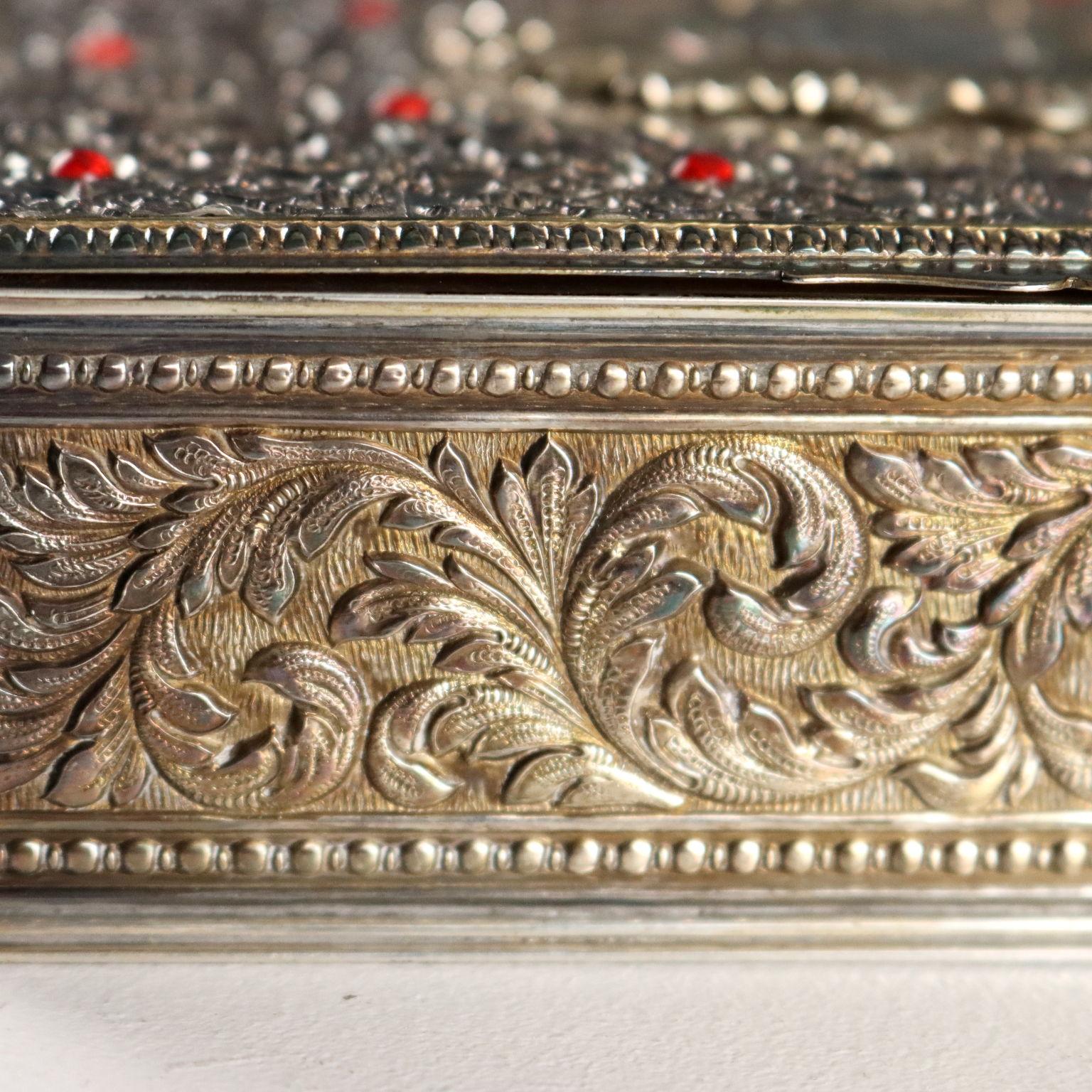 XX secolo Cofanetto in Argento Alessandro Stefani fu Enea Bologna Italia Ultimo Quarto XX