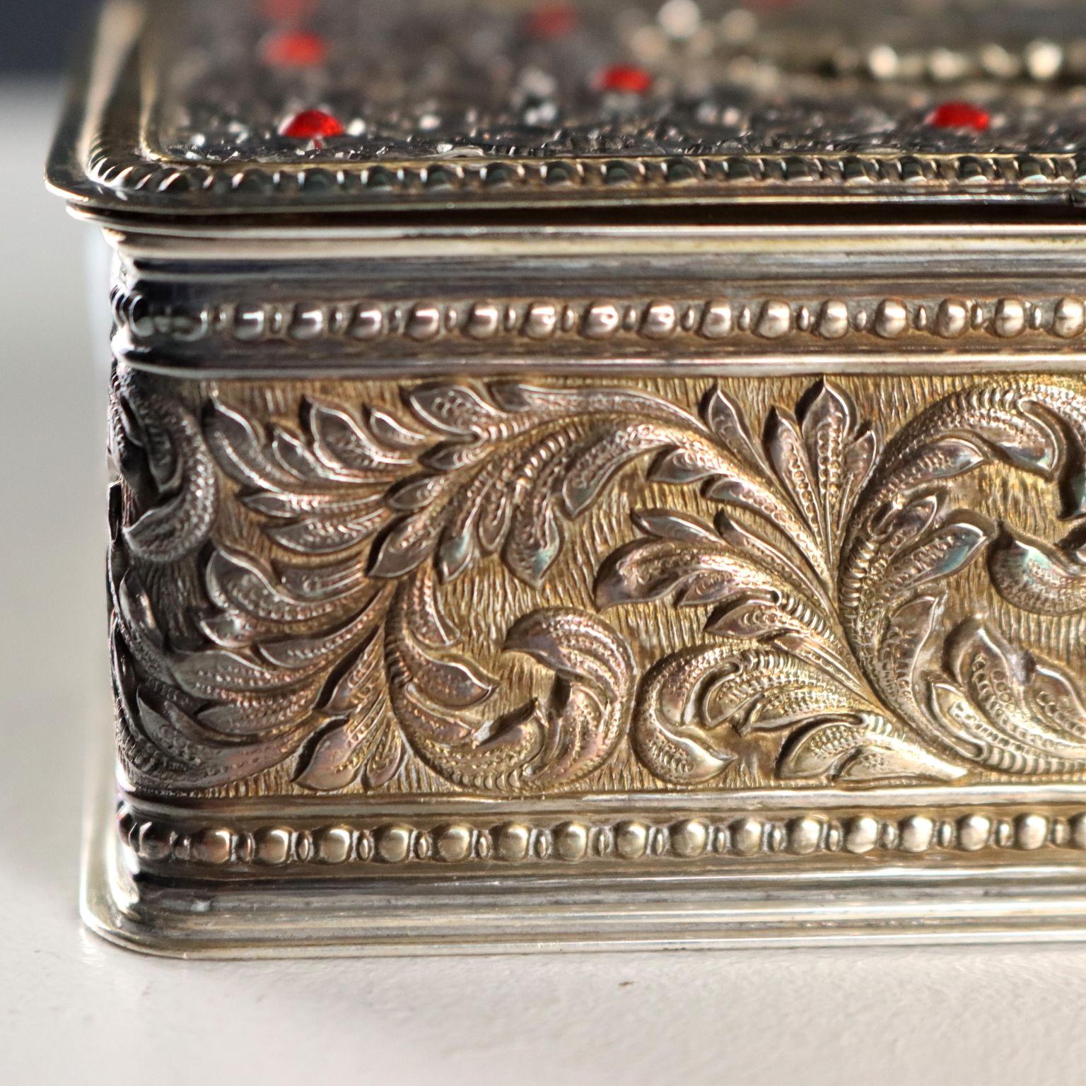 Cofanetto in Argento Alessandro Stefani fu Enea Bologna Italia Ultimo Quarto XX 1