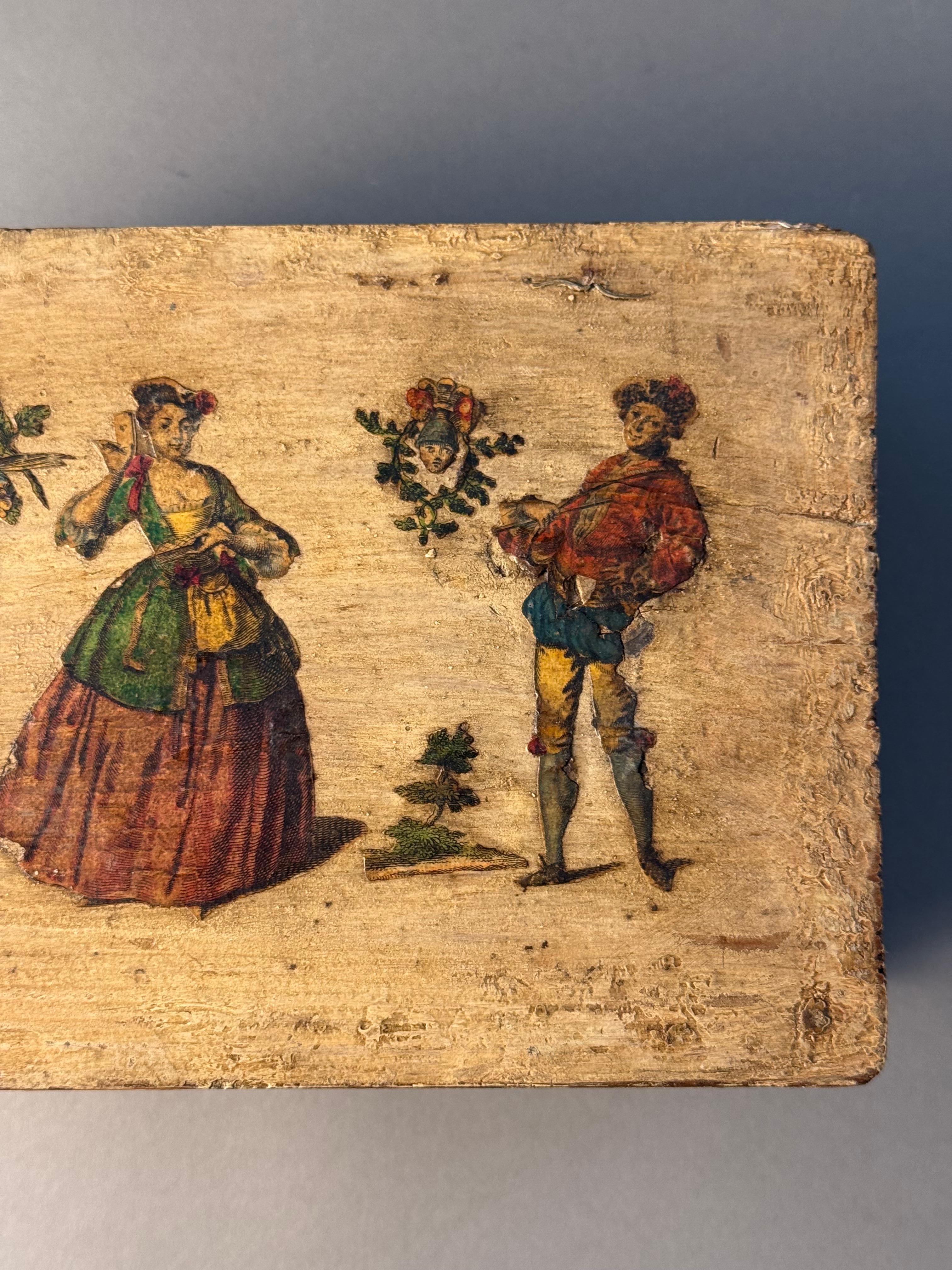 Cofanetto in lacca povera - periodo XVIII secolo en vente 4