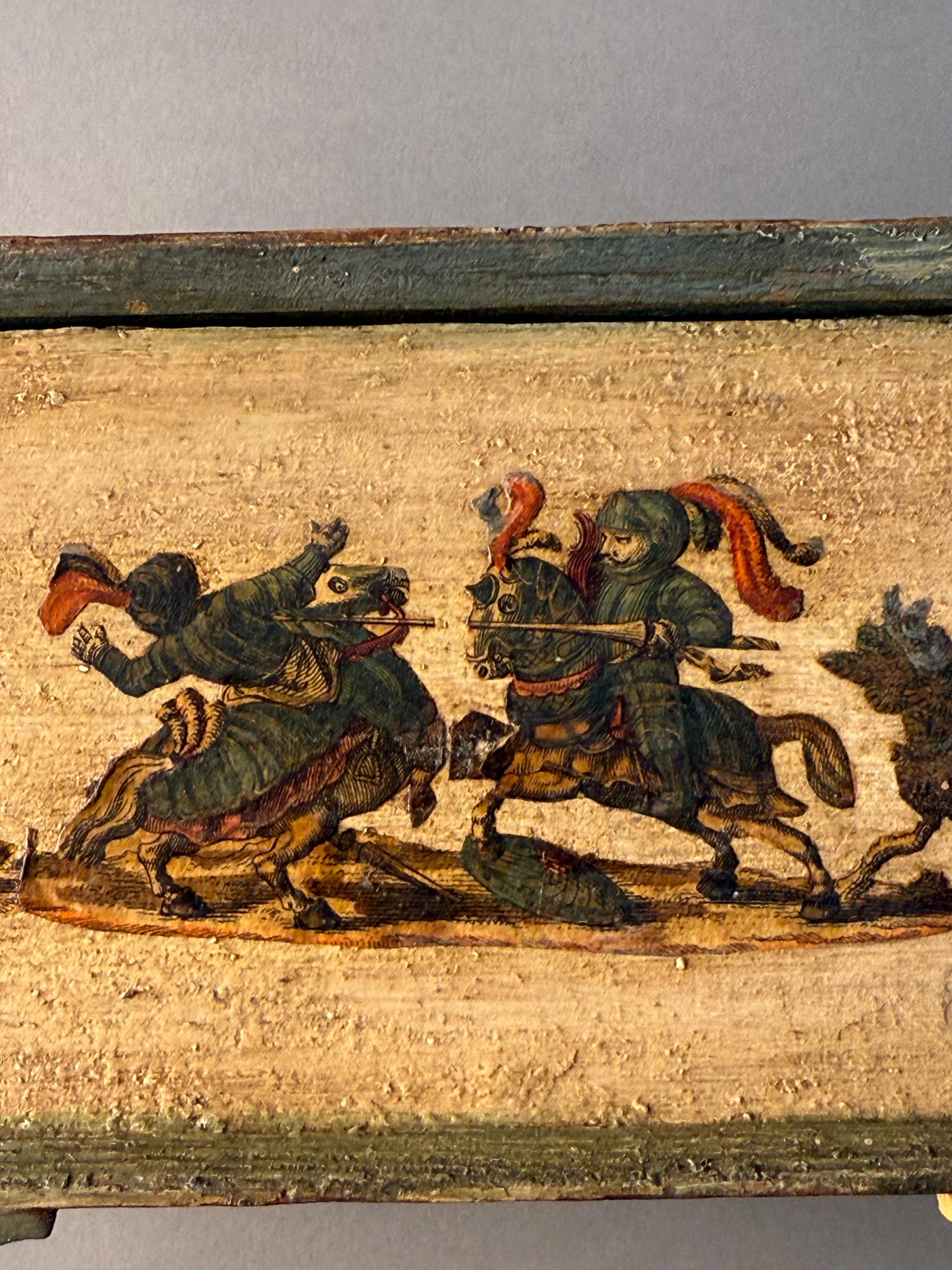 Cofanetto in lacca povera - periodo XVIII secolo en vente 6