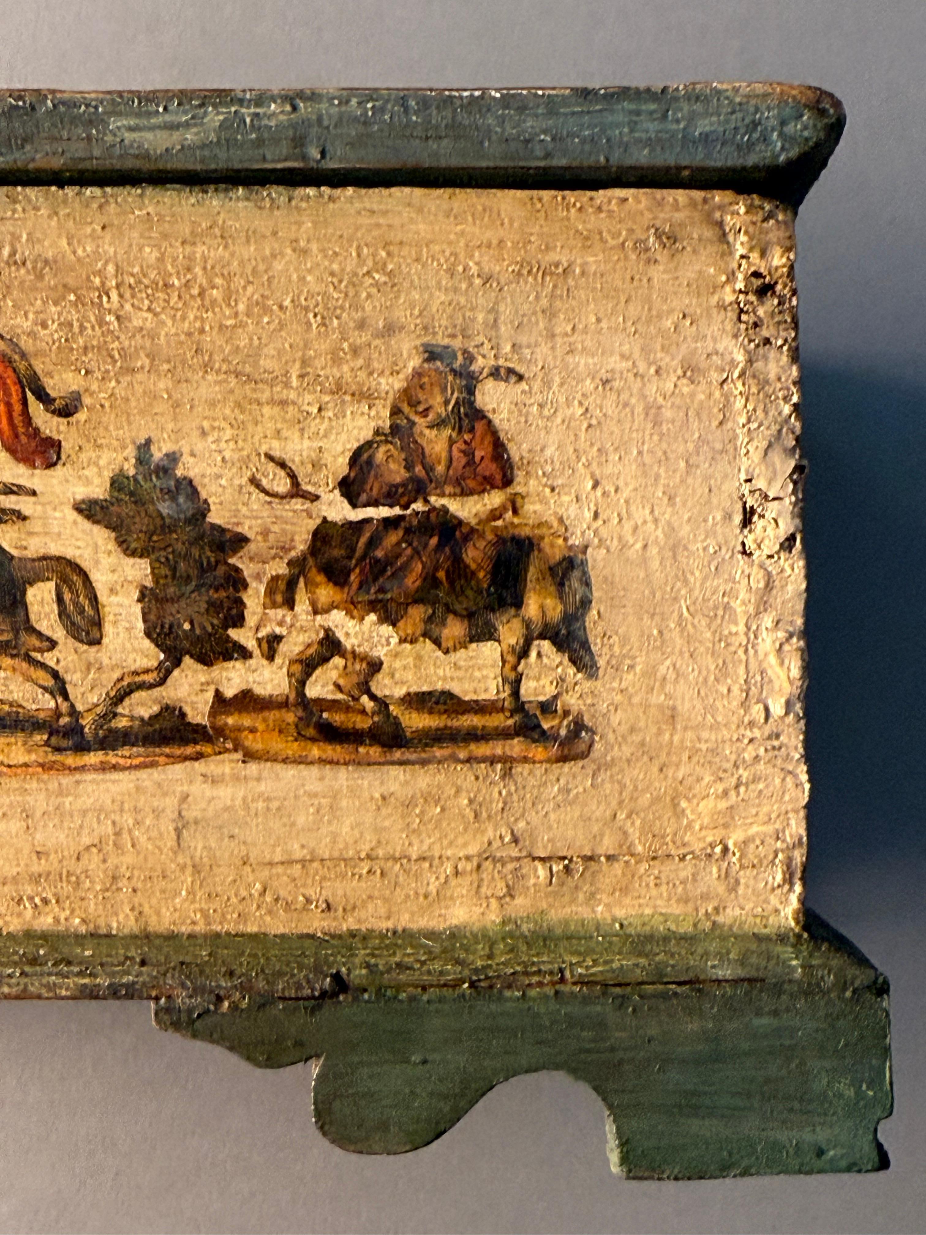 Cofanetto in lacca povera - periodo XVIII secolo en vente 7