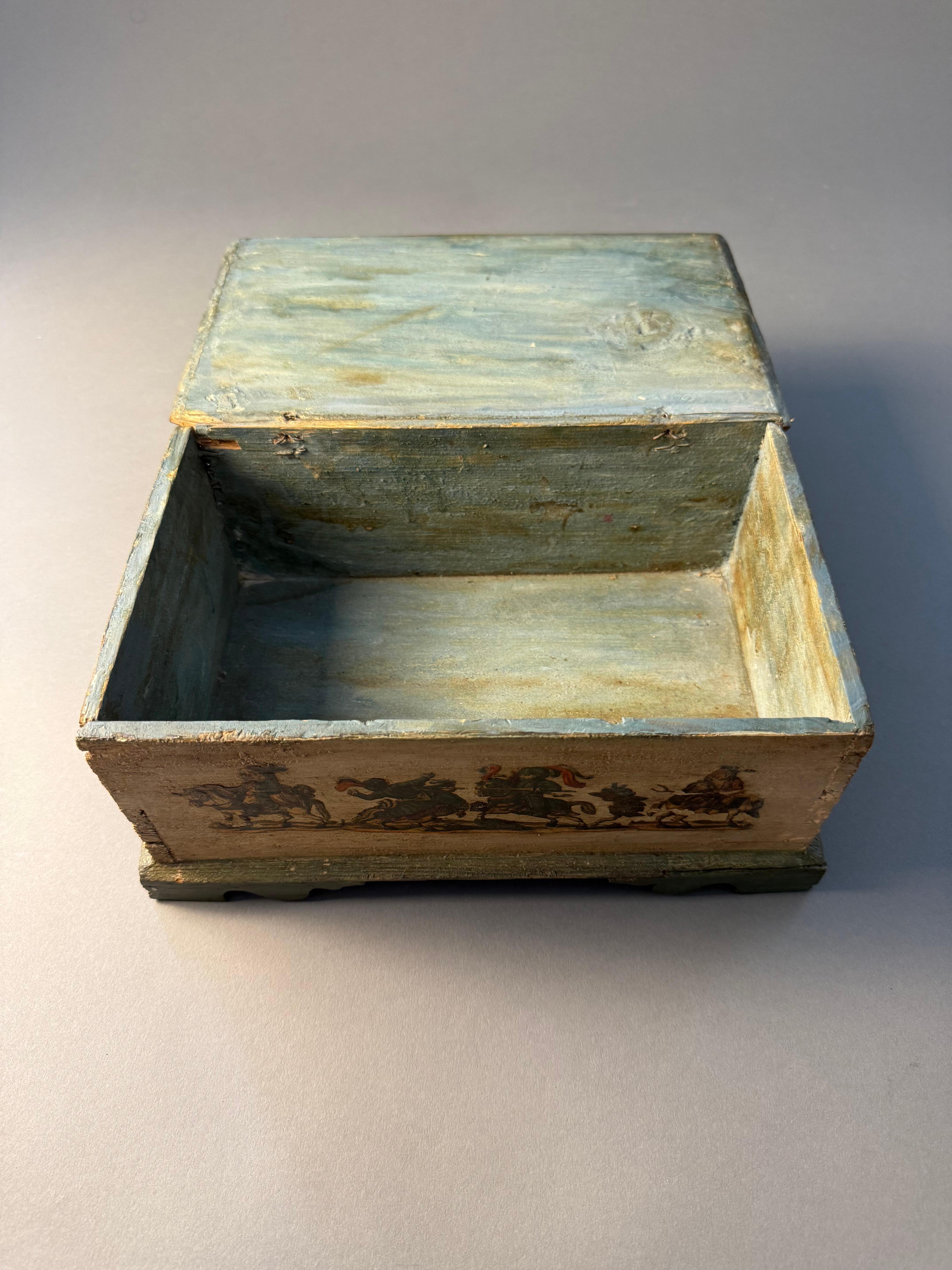 Cofanetto in lacca povera - periodo XVIII secolo en vente 8