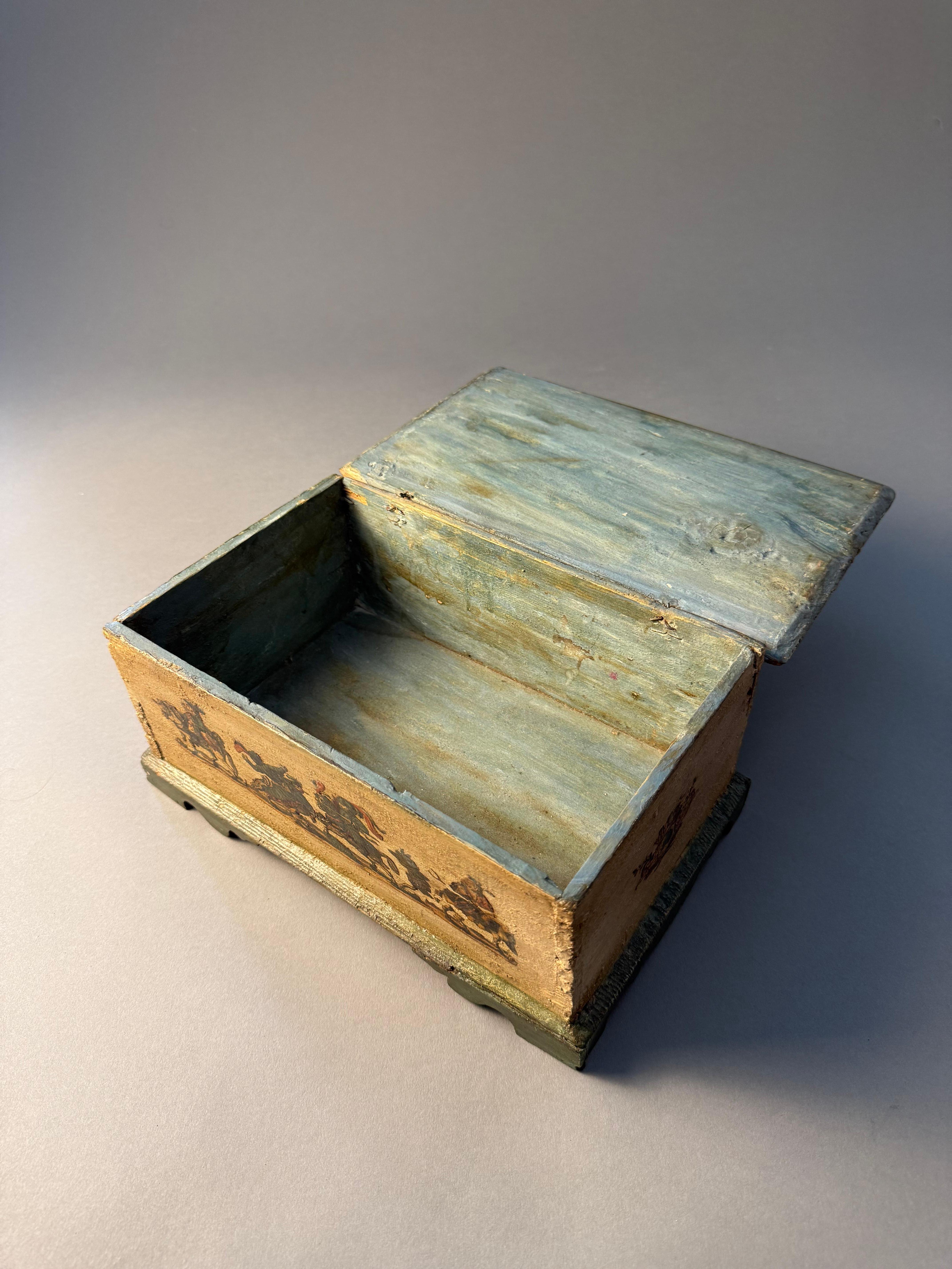 Cofanetto in lacca povera - periodo XVIII secolo en vente 9