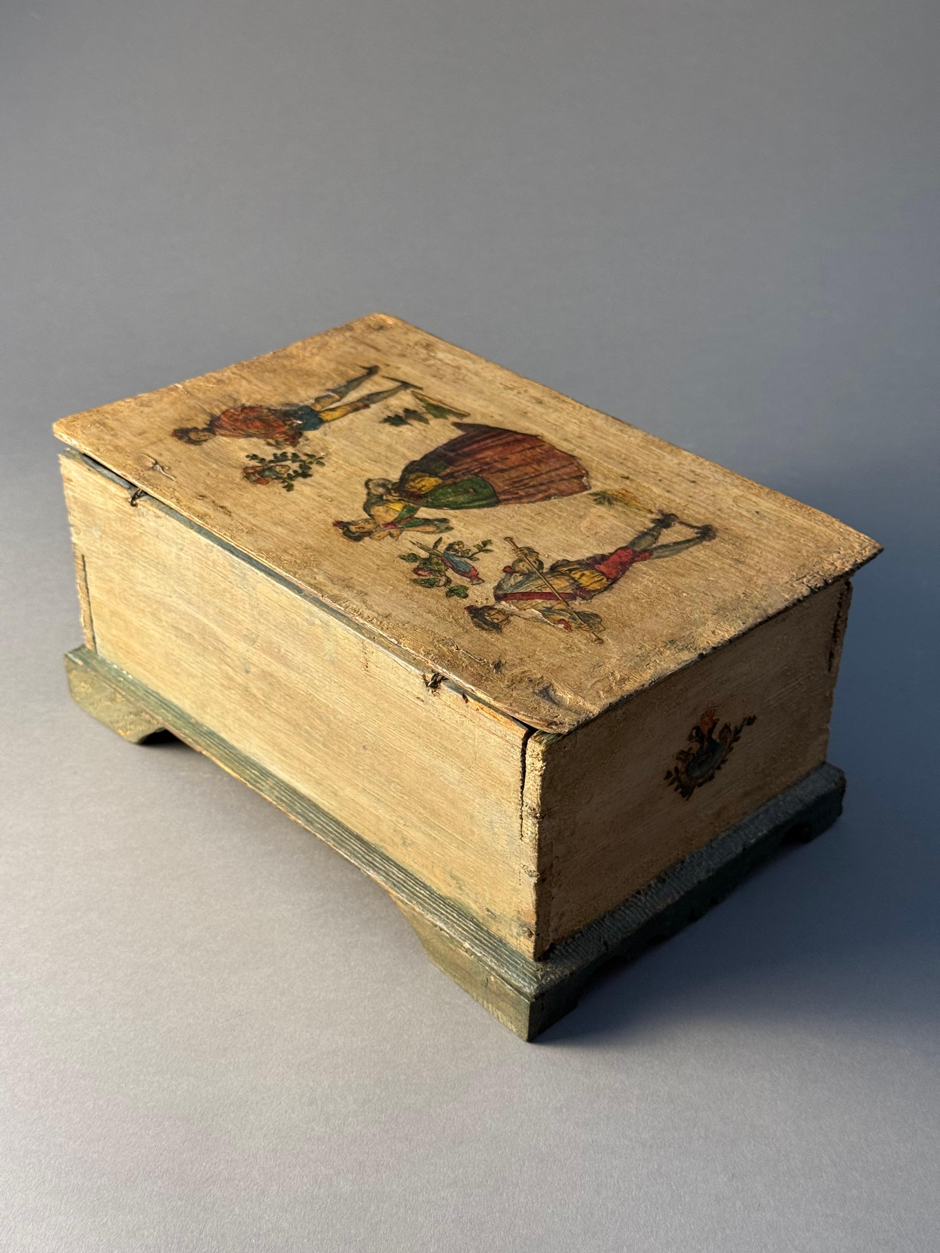 XVIIIe siècle et antérieur Cofanetto in lacca povera - periodo XVIII secolo en vente