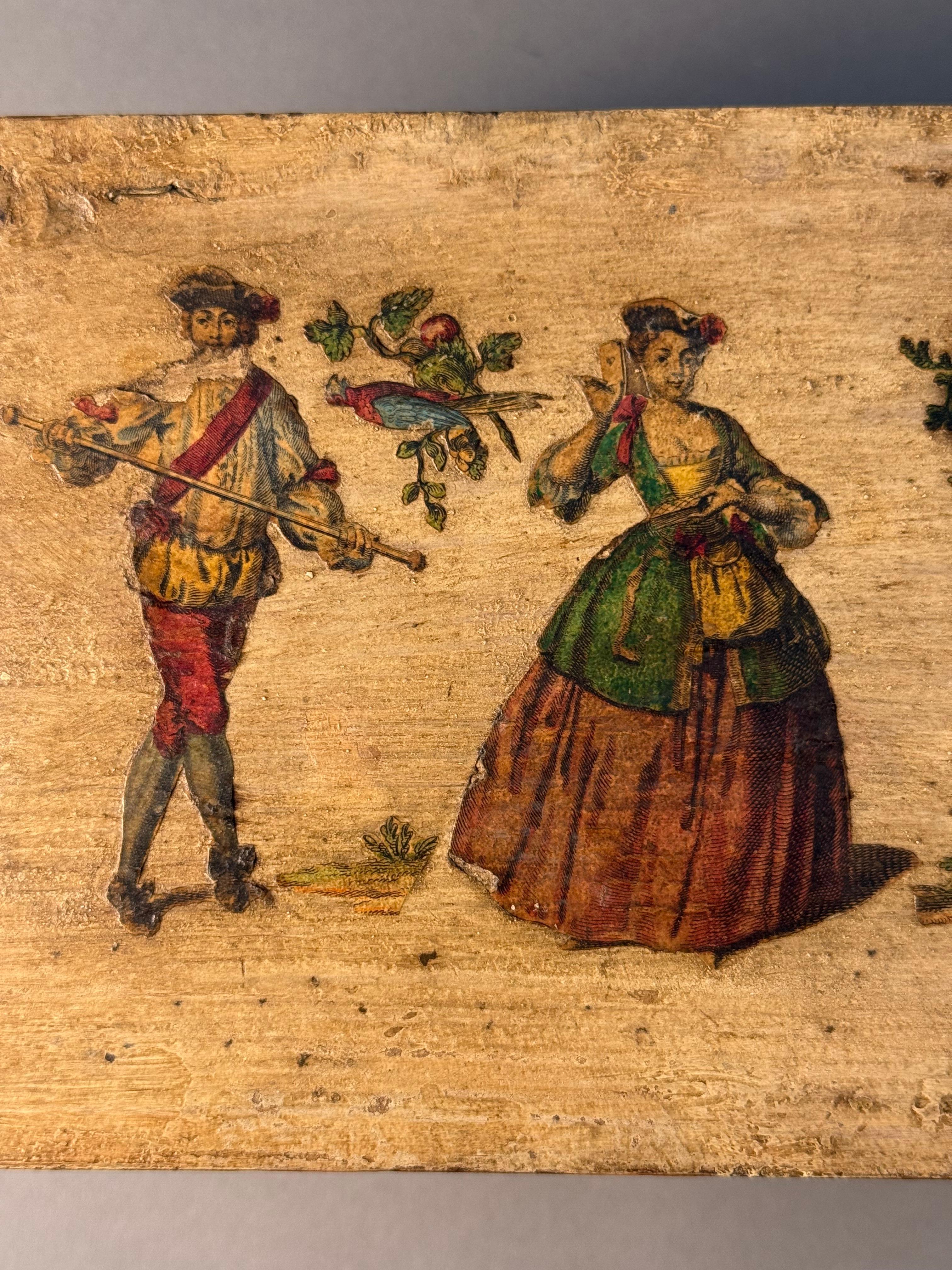 Cofanetto in lacca povera - periodo XVIII secolo en vente 3