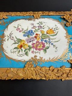 Porcelain and gilt bronze casket - 19th century France