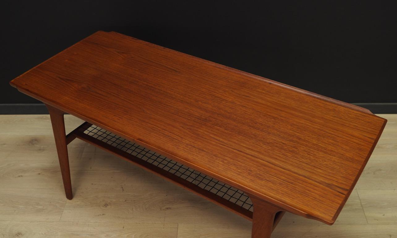 Veneer Coffee Table Teak Vintage Danish Design, 1960-1970