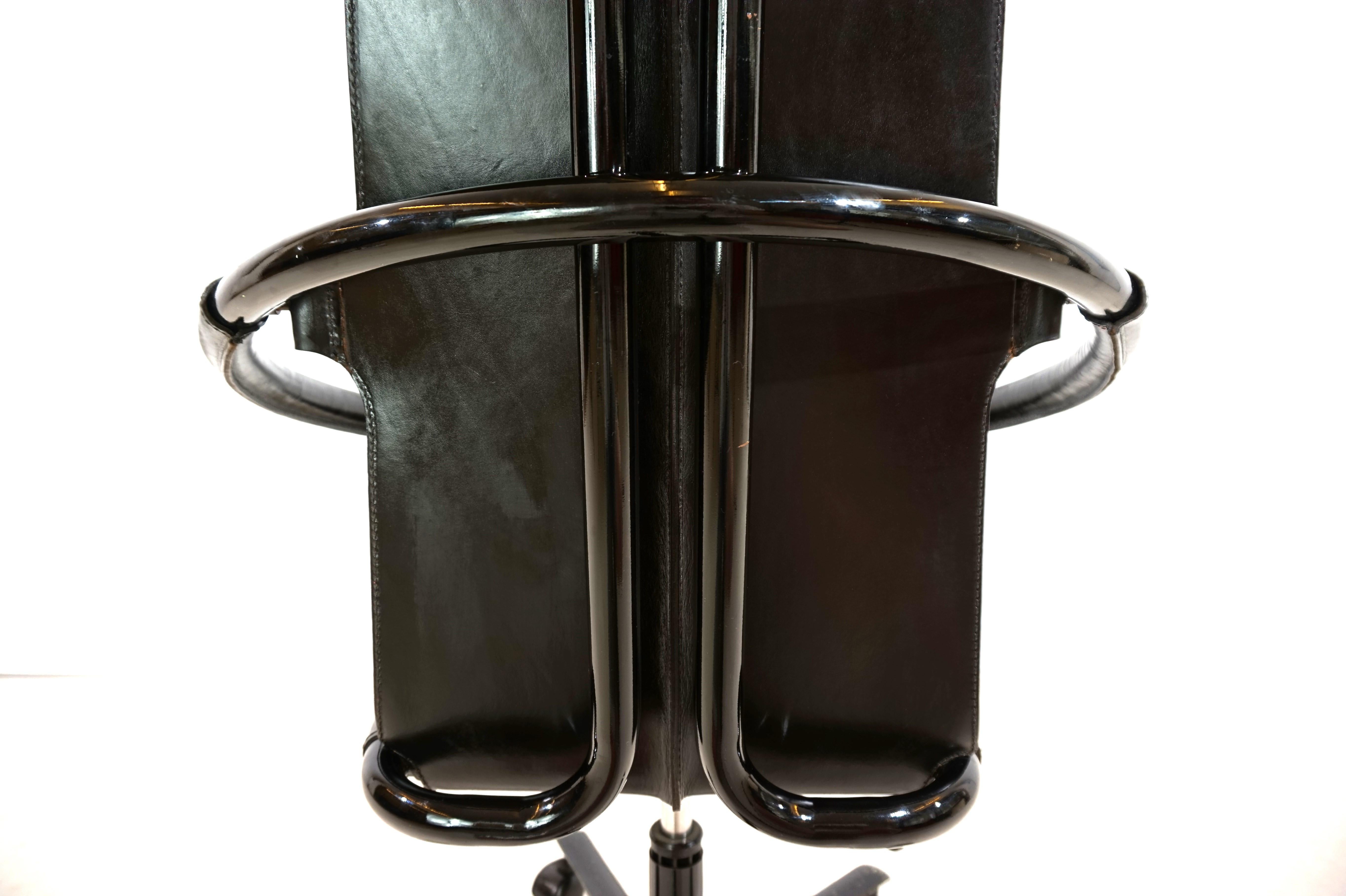 Cofemo Italia silla de oficina de cuero 80s en venta 3
