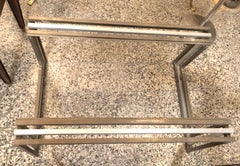 Coffe table Art Deco , 1930 in bronze and chrome