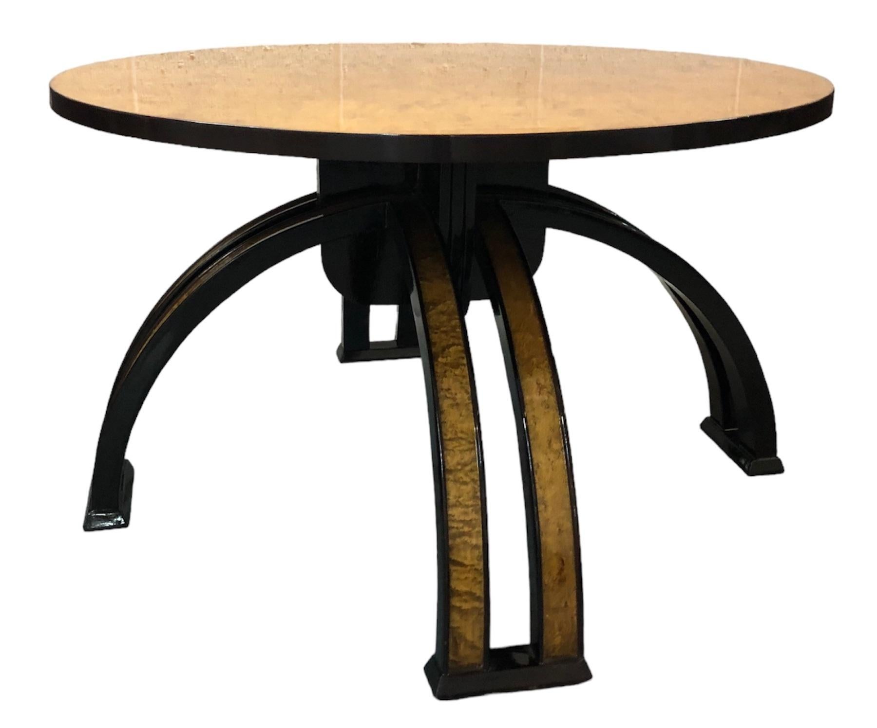 Coffe Table Art Deco in Wood, French 1930 