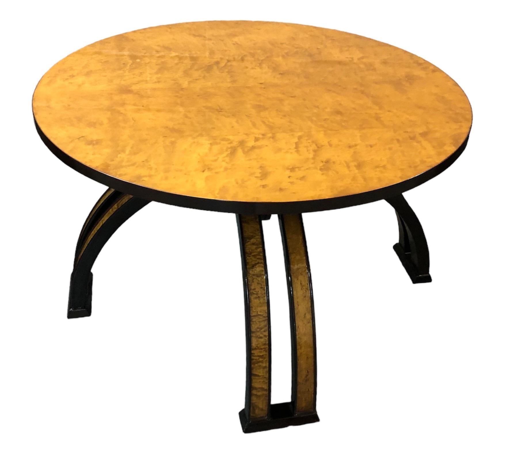 Coffe Table Art Deco in Wood, French 1930 