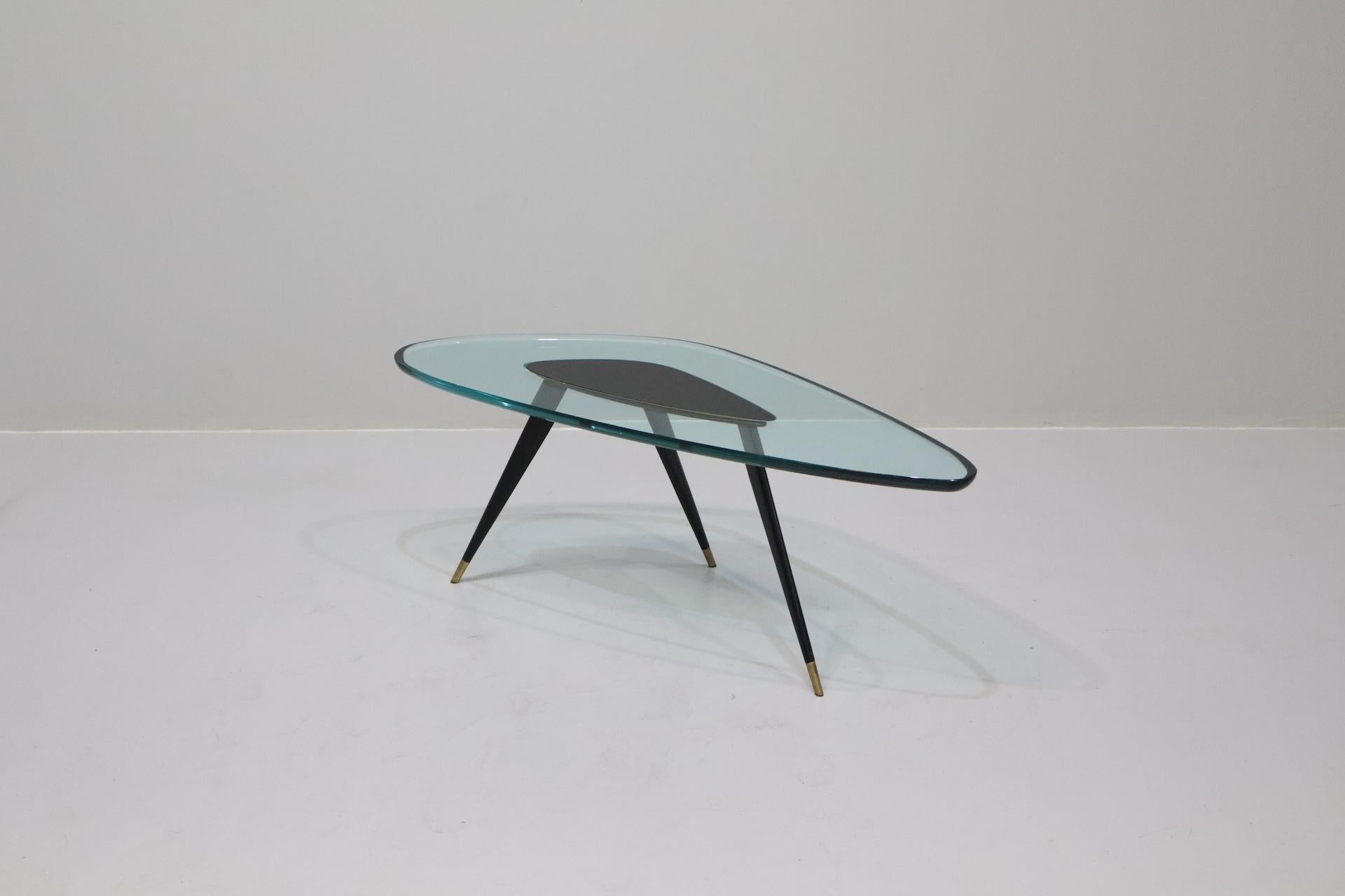 Coffe table design Max ingrand for Fontana Arte For Sale 4