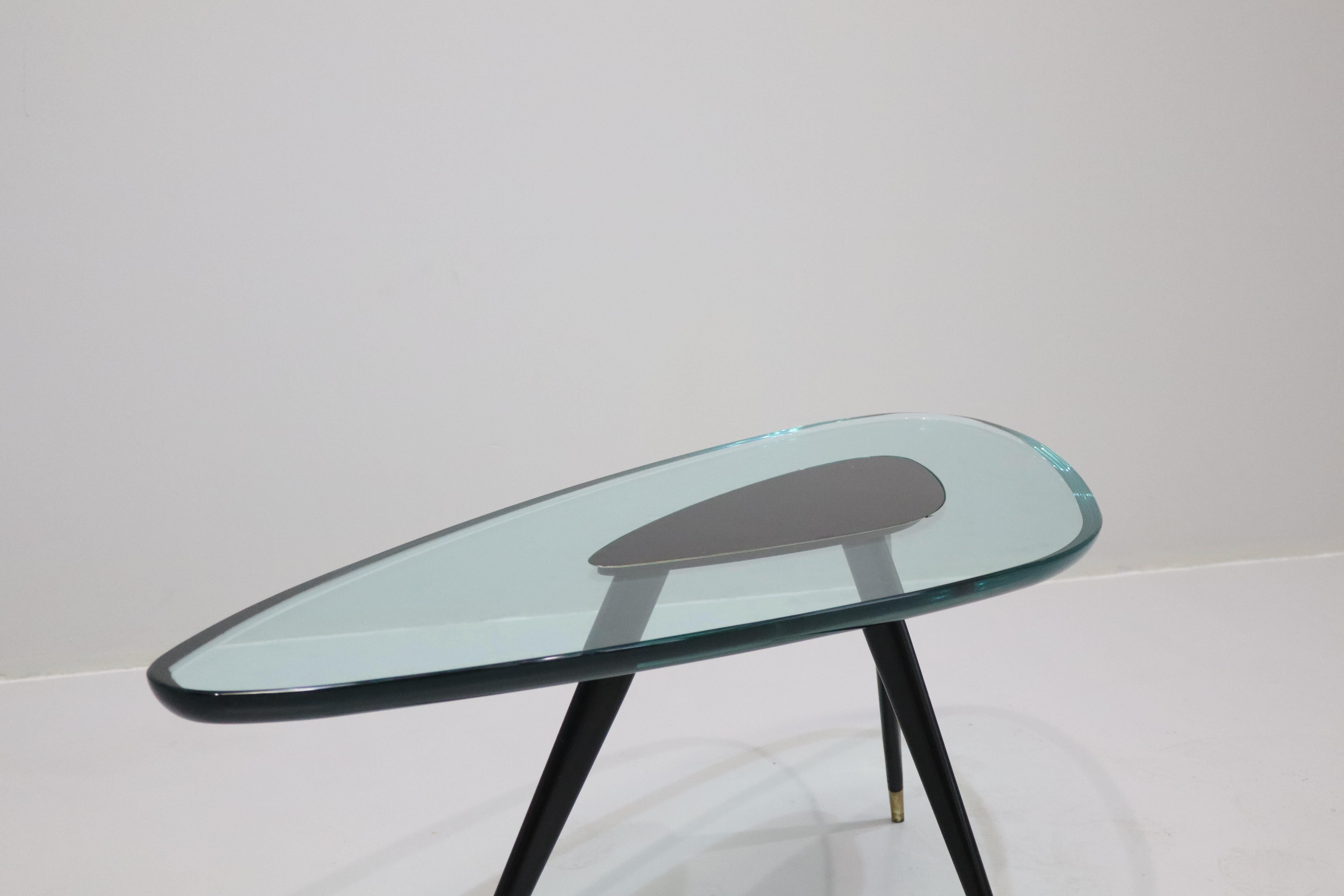 Mid-Century Modern Coffe table design Max ingrand for Fontana Arte For Sale
