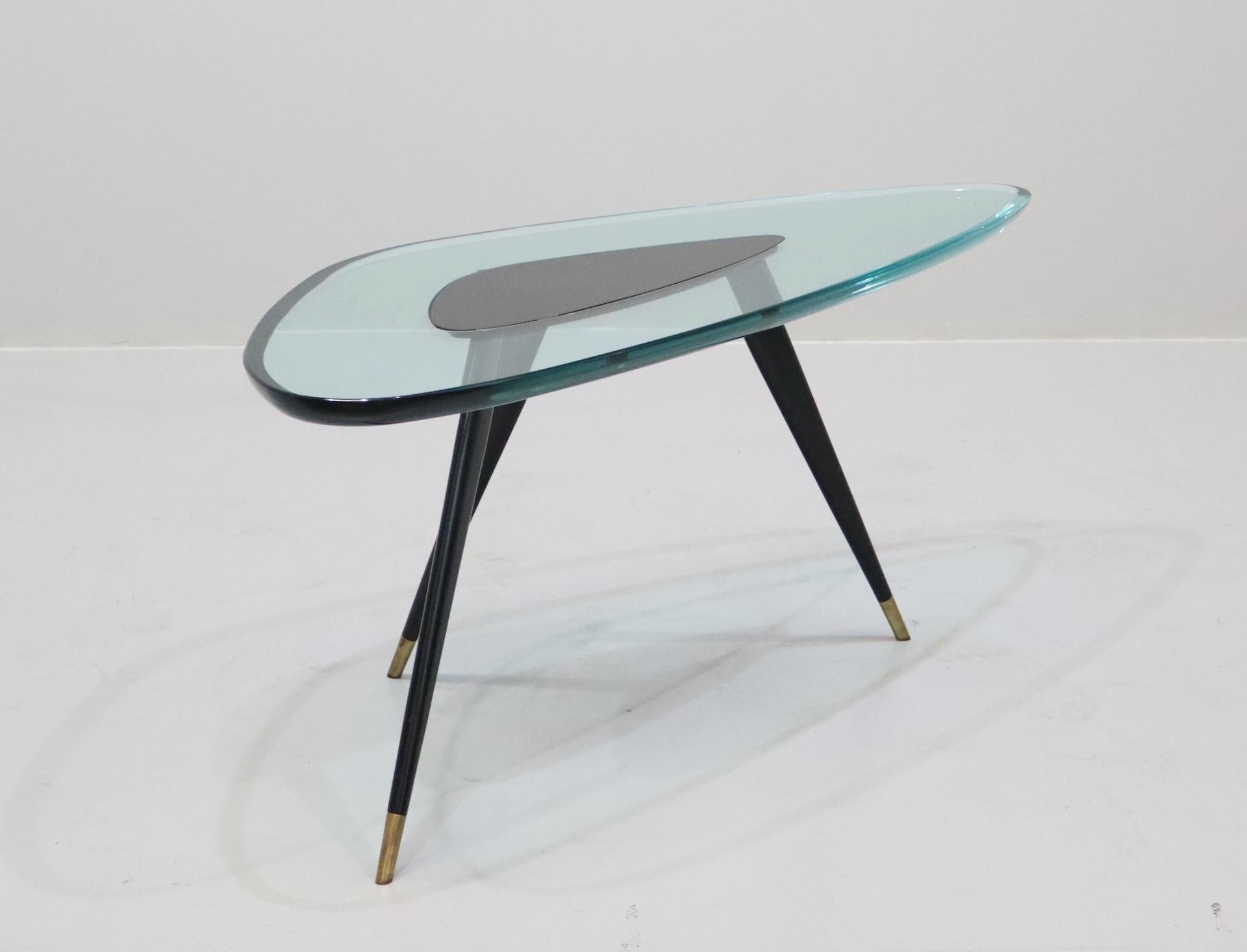 Brass Coffe table design Max ingrand for Fontana Arte For Sale