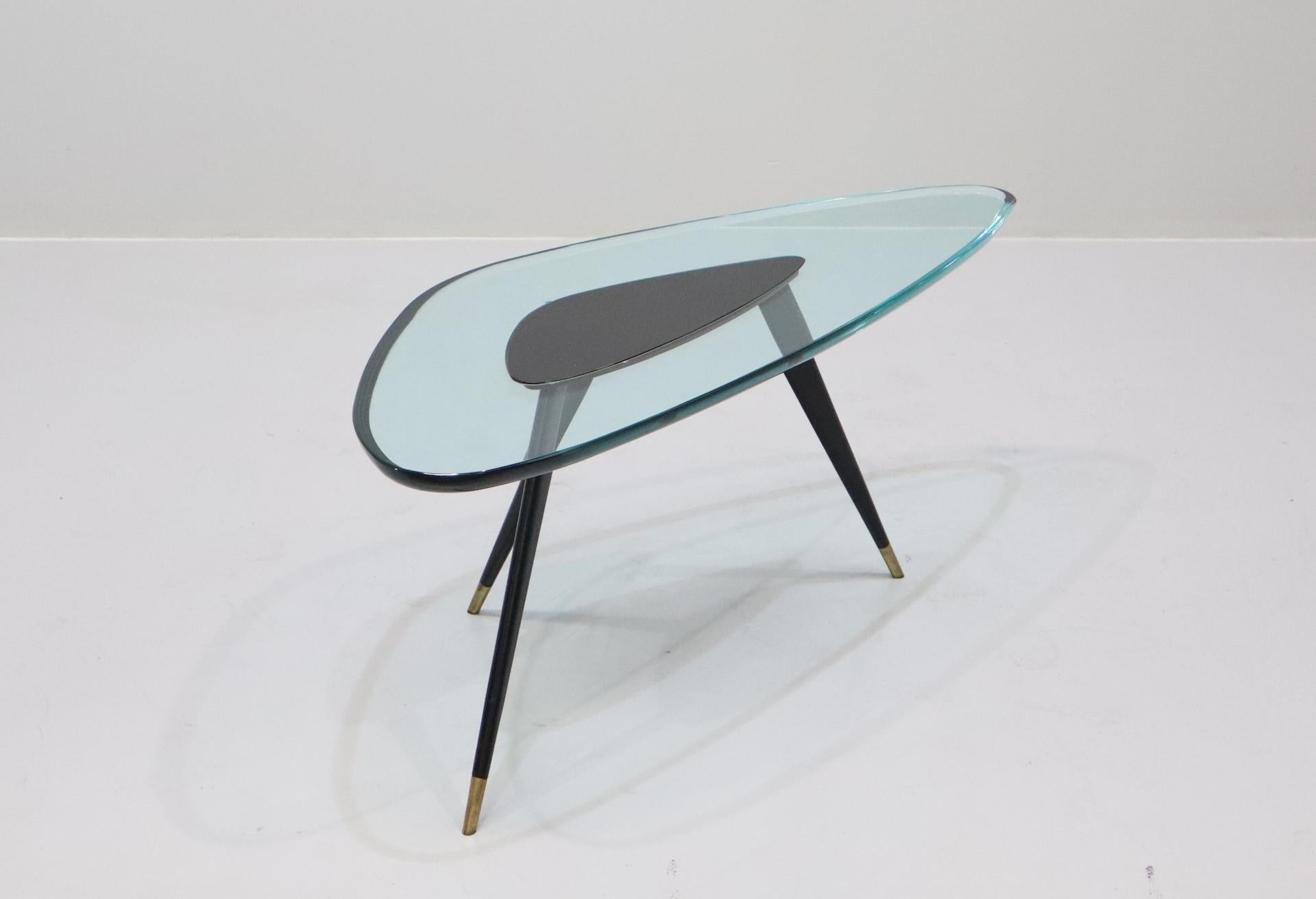 Coffe table design Max ingrand for Fontana Arte For Sale 1