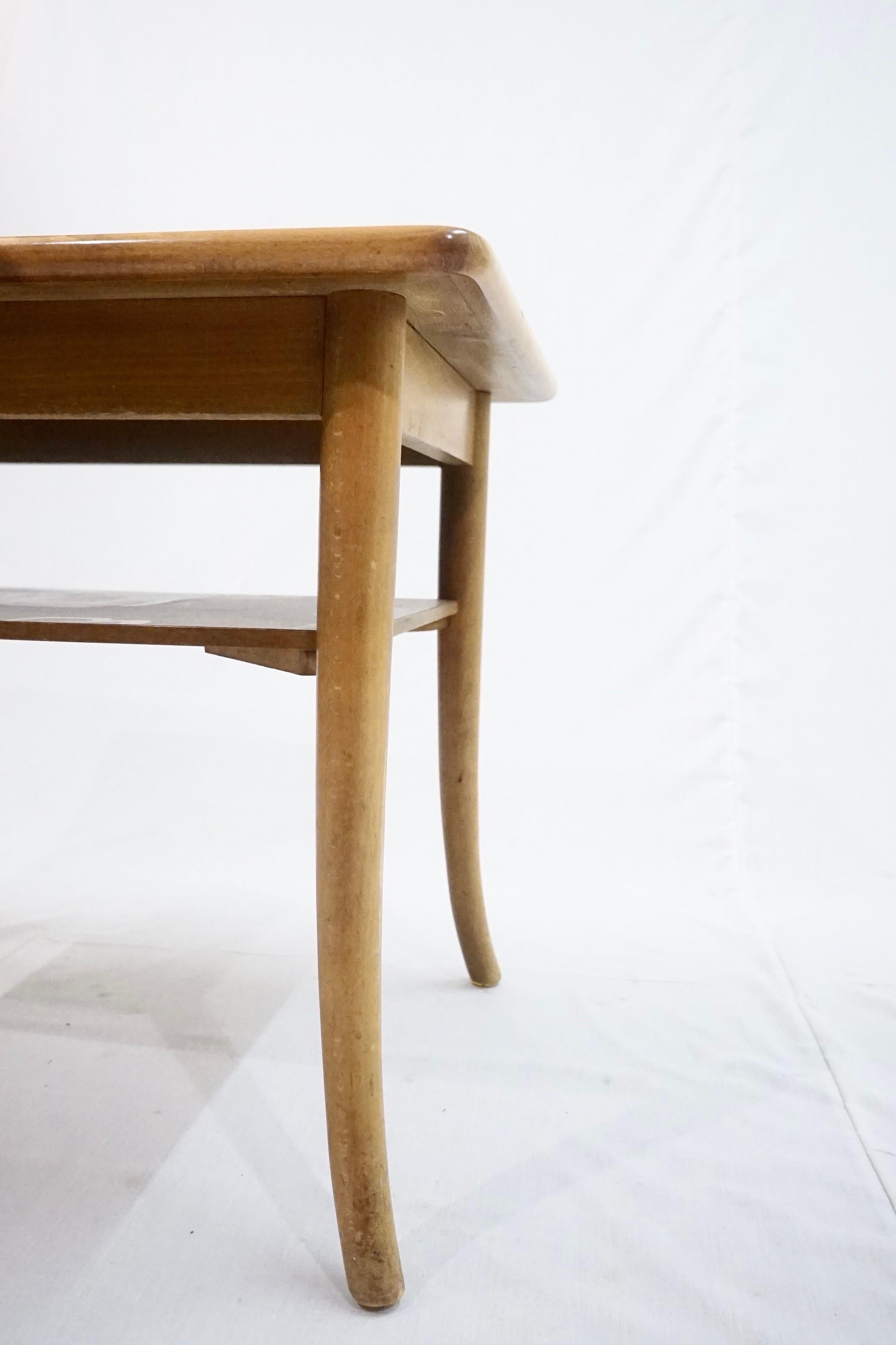 Lacquered Coffe Table in Beech Wood by Søren Hansen for Fritz Hansen, 1940’s